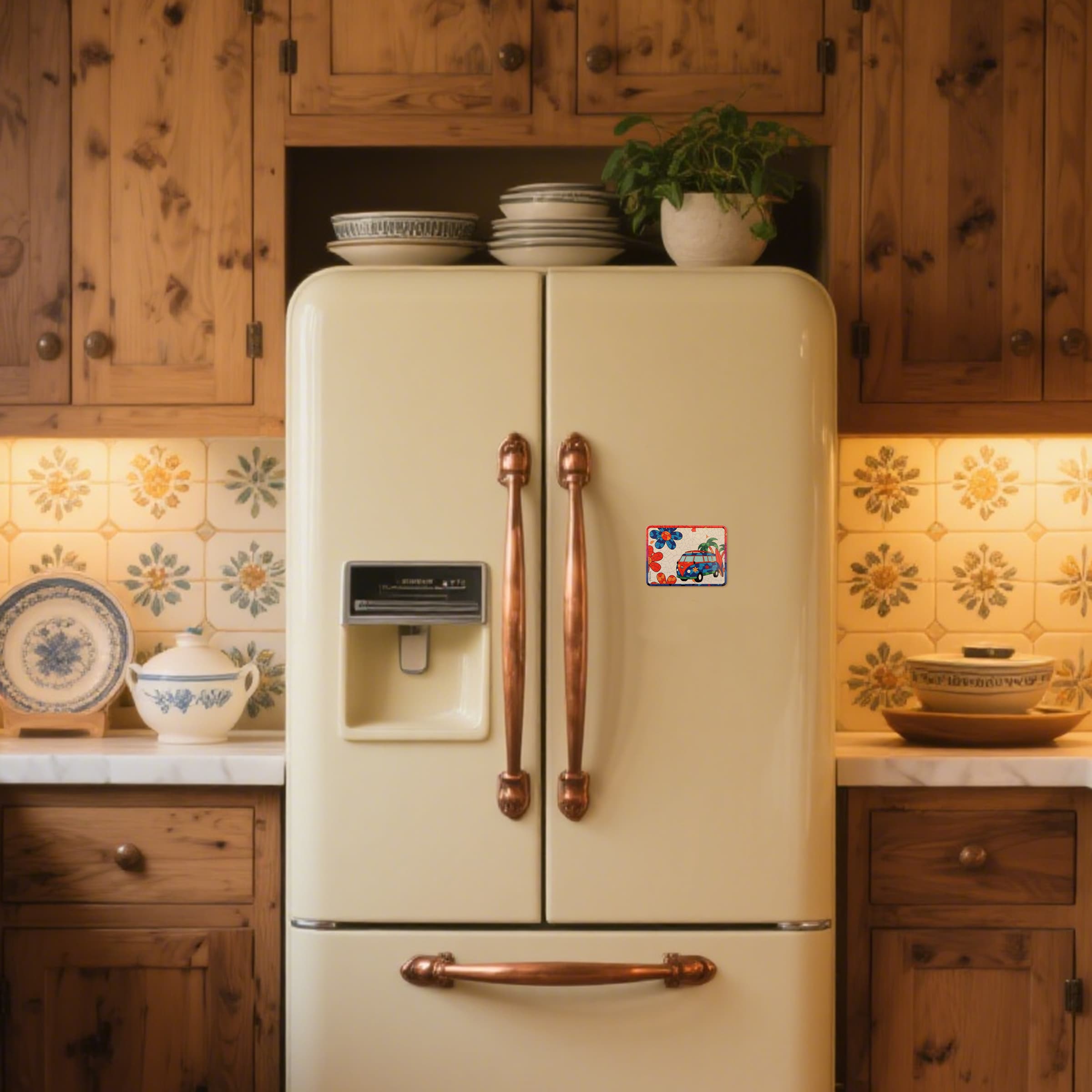 3.15"x2.35" Tinplate Metal Fridge Magnets Tourist Souvenirs thumbnail 3