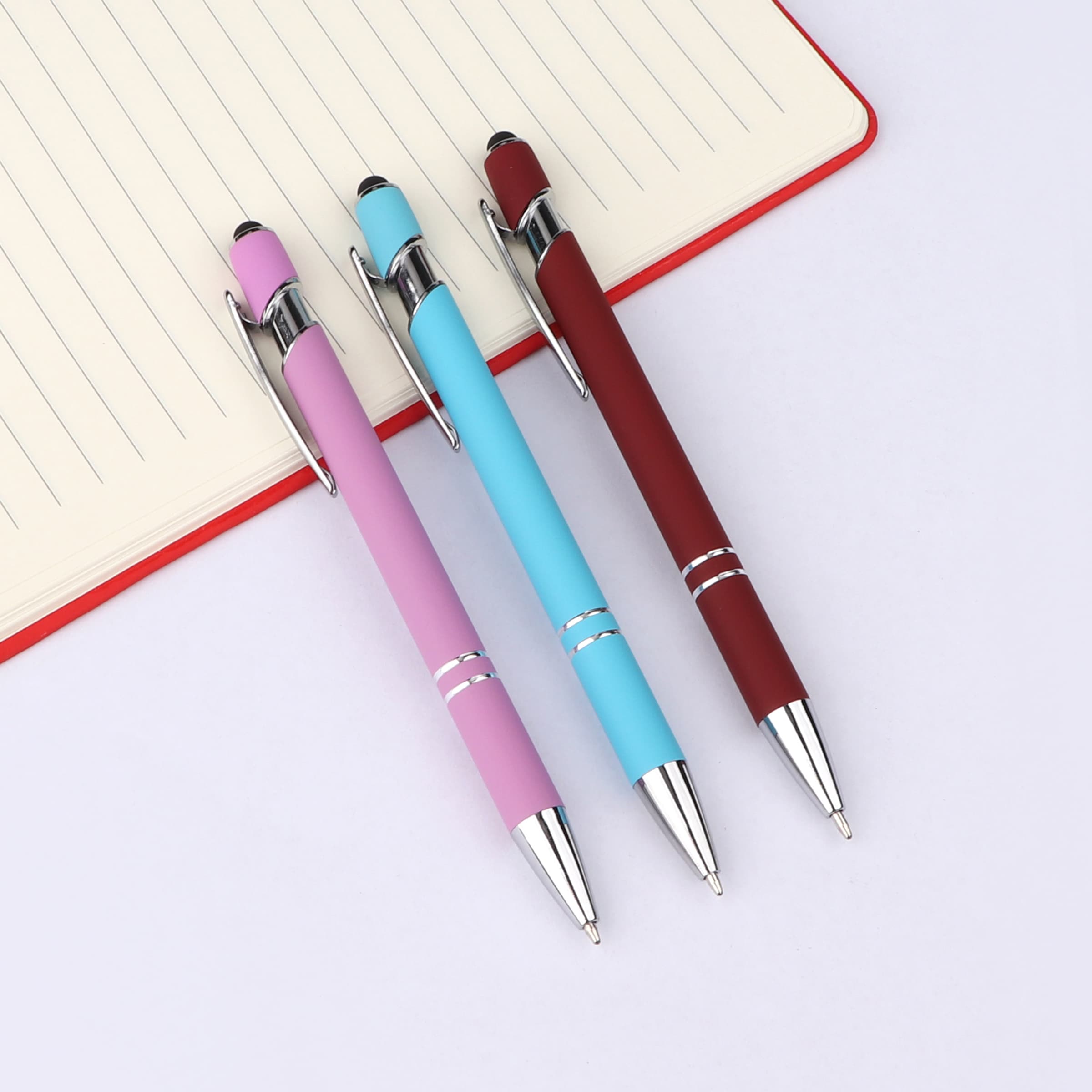 2-in-1 Stylus Ballpoint Pen 1.0mm W/ Stylus Tip