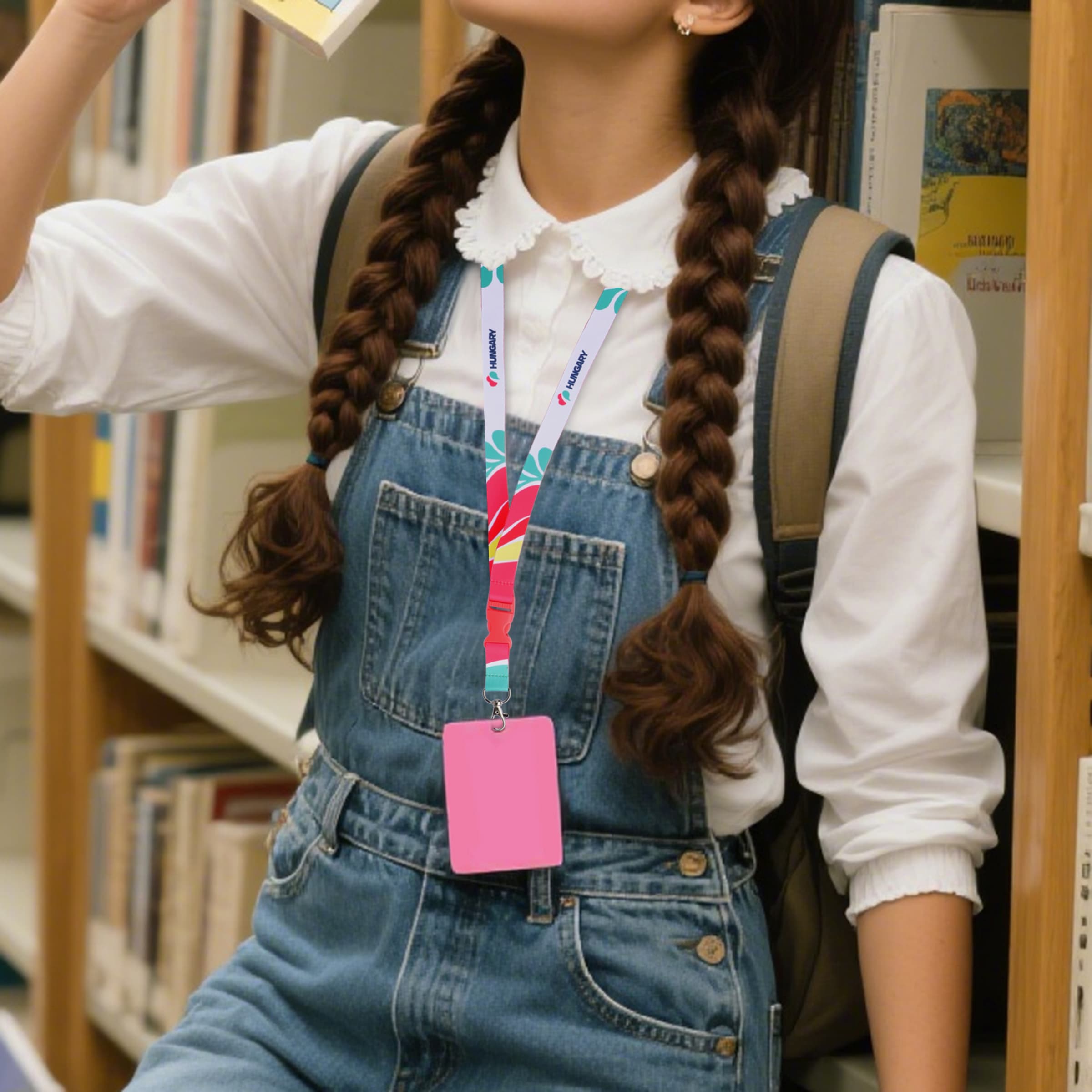 3/4" Polyester Detachable Lanyards Keychain W/ Swivel Hook thumbnail 7