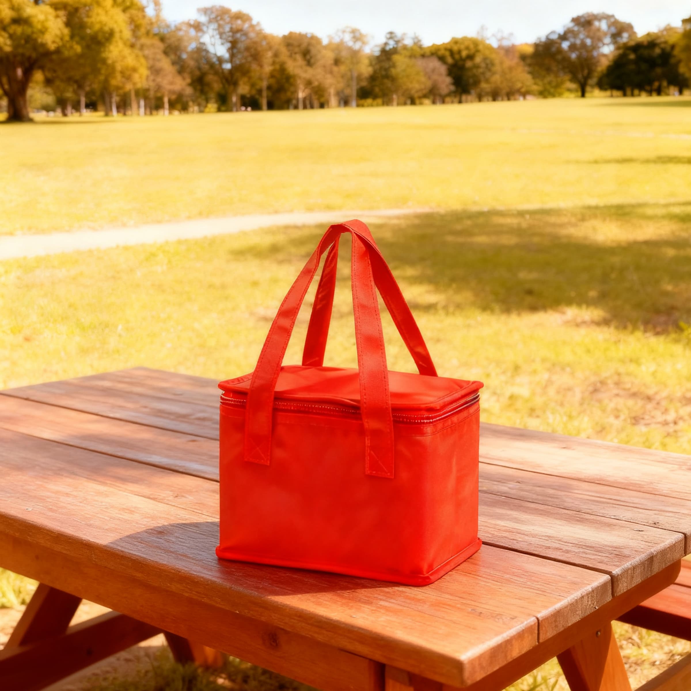 6 Cans Non-woven Insulated Cooler Bag w/ Zipper&Handle thumbnail 4