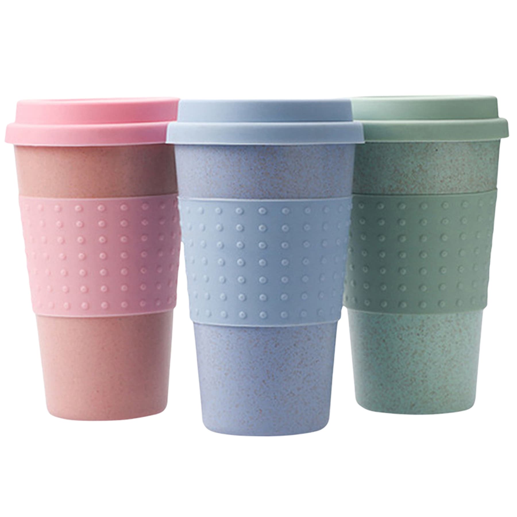 Tumbler 12oz Wheat straw BPA-Free Travel Mug thumbnail 5