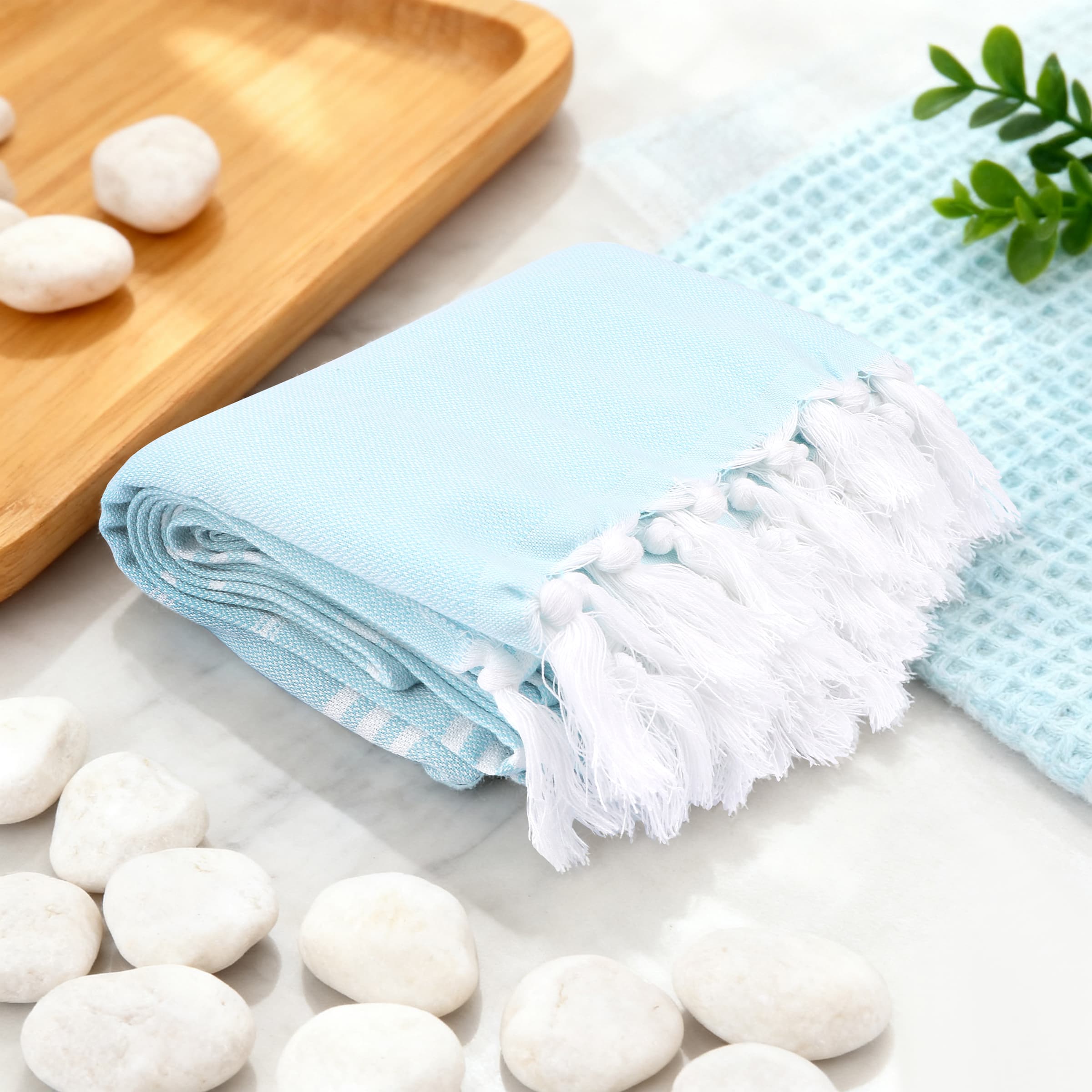 71"x39"Large Cotton Turkish Beach Towel W/ Tassel thumbnail 3