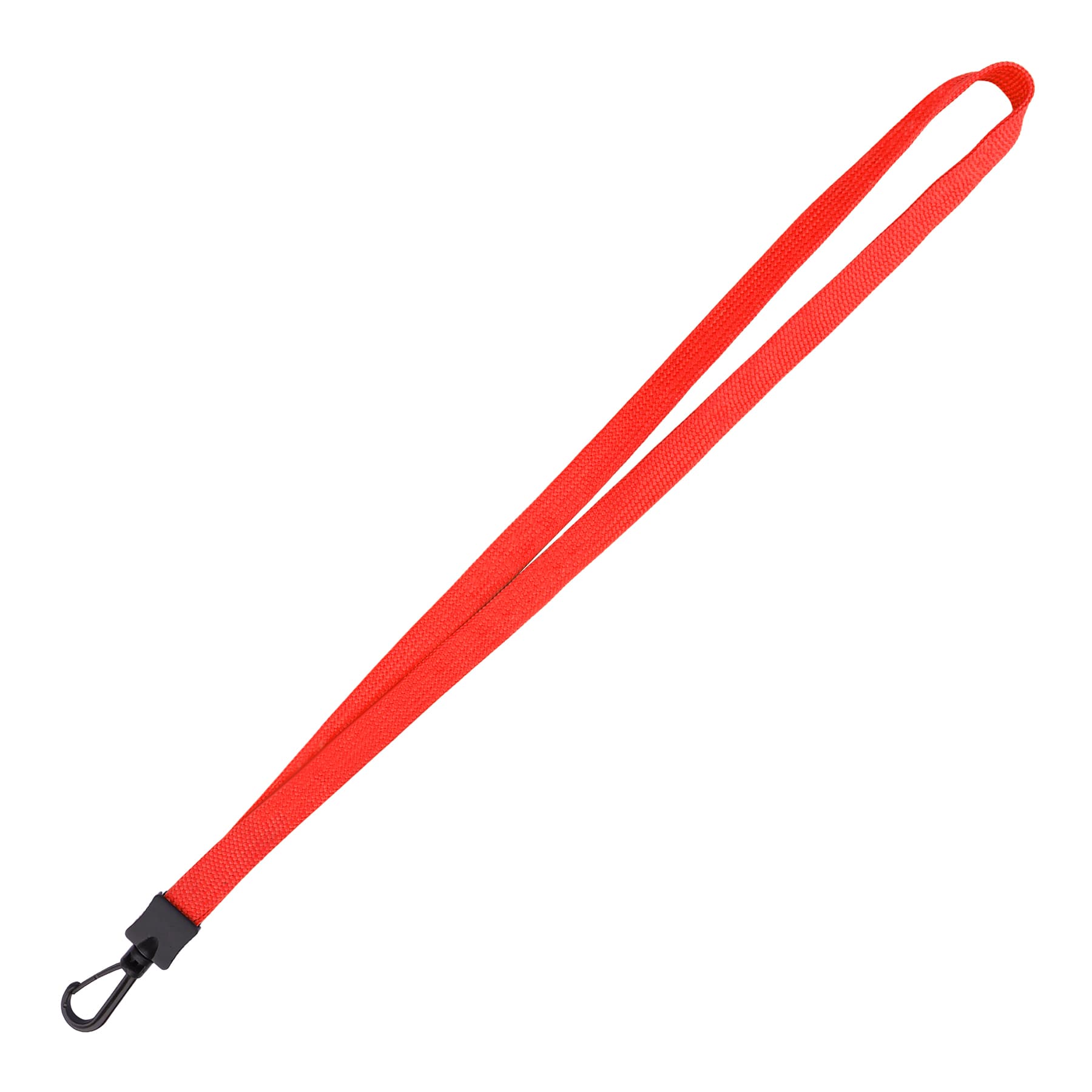 3/5" Polyester Flat Braid Lanyard Strap W/ Plastic J Hook thumbnail 8