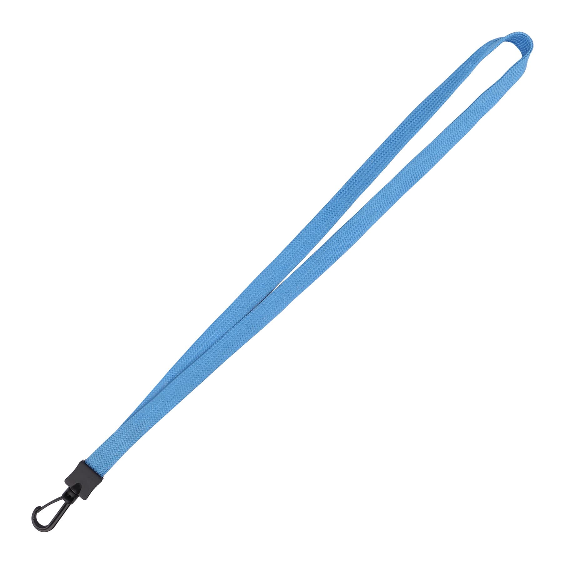 3/5" Polyester Flat Braid Lanyard Strap W/ Plastic J Hook thumbnail 7