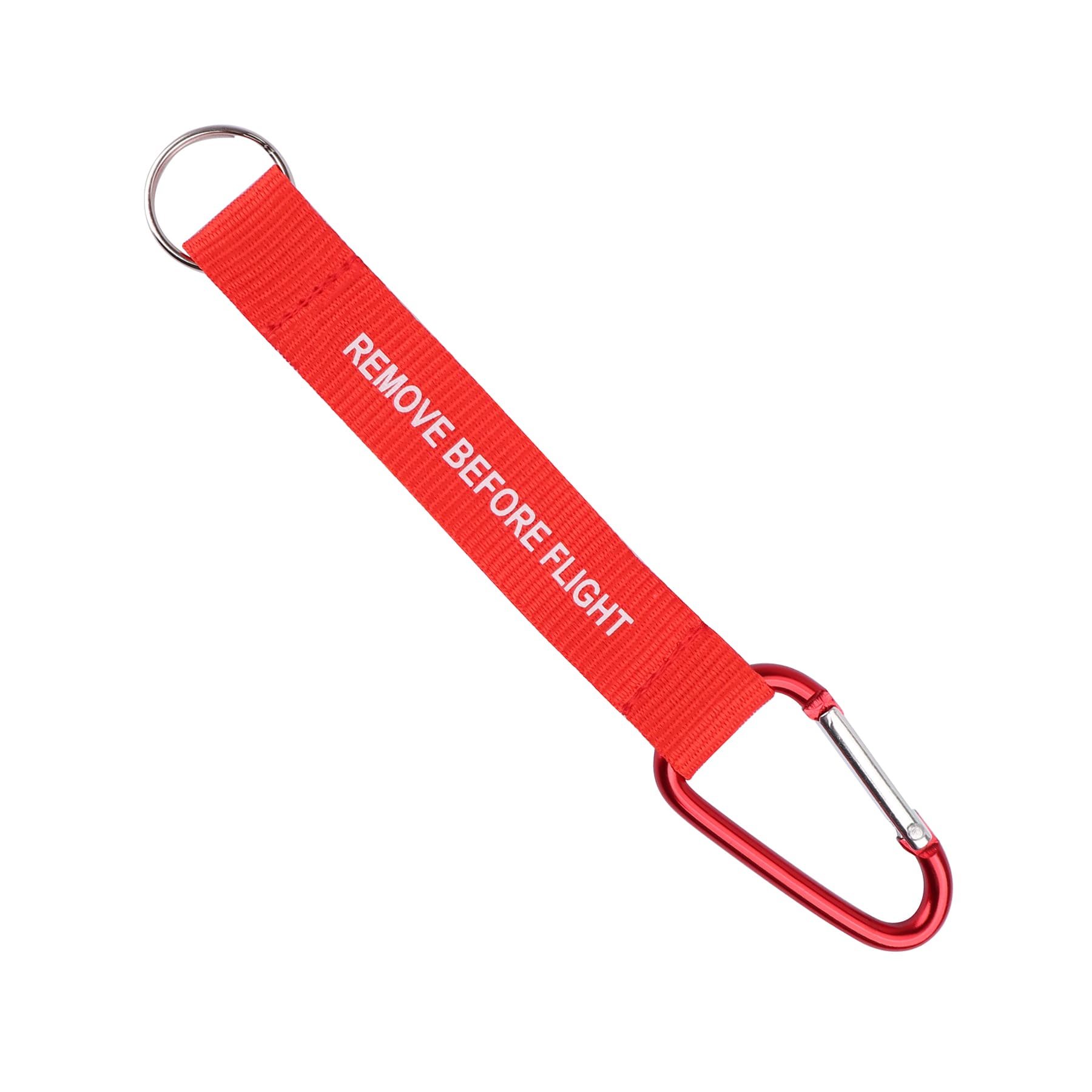 3/4" Polyester Carabiner Lanyard Keychain Strap W/ Keyring thumbnail 2