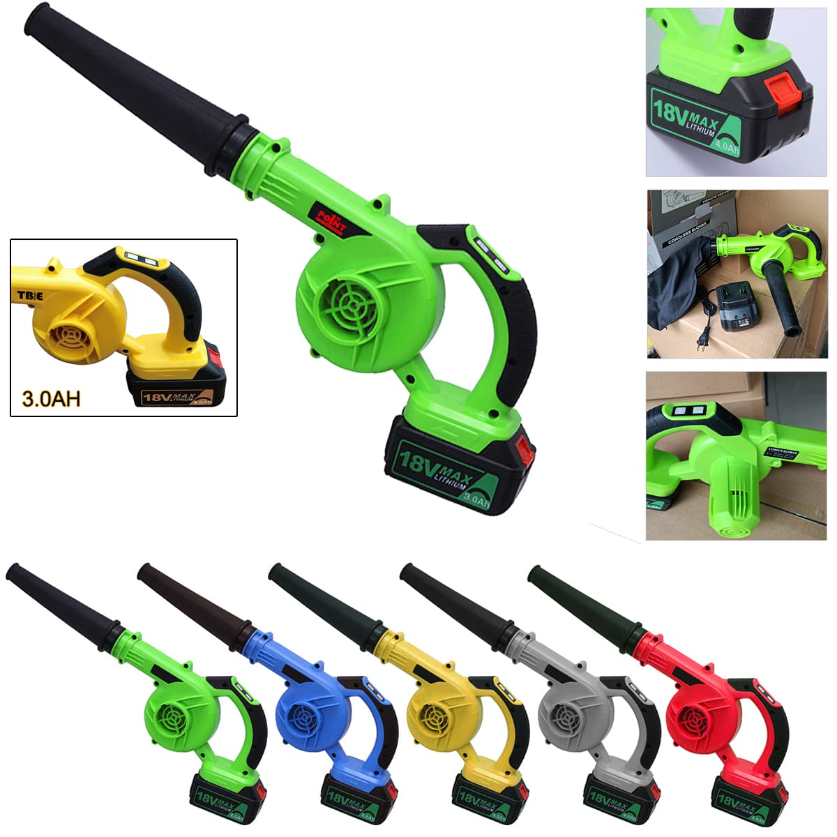 18V 4.0Ah Battery Powered Blower Machine