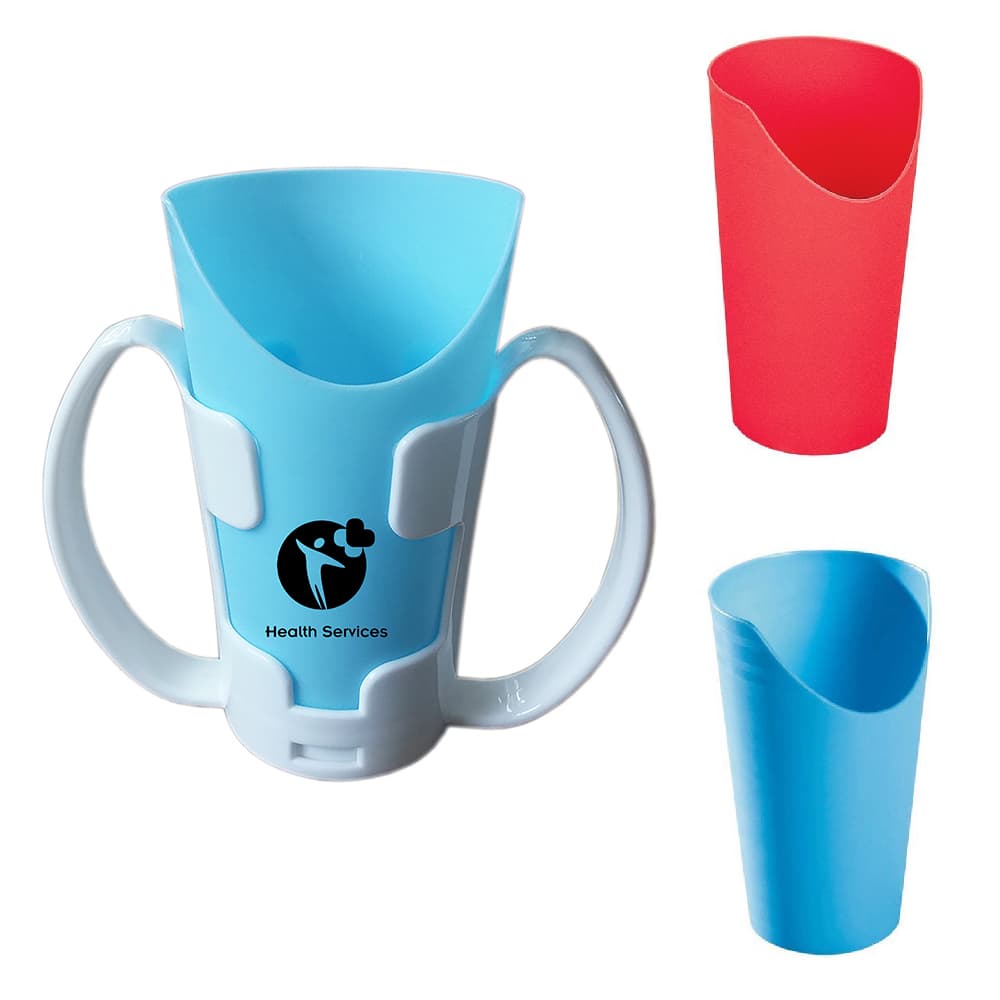 Oblique mouth water plastic cup