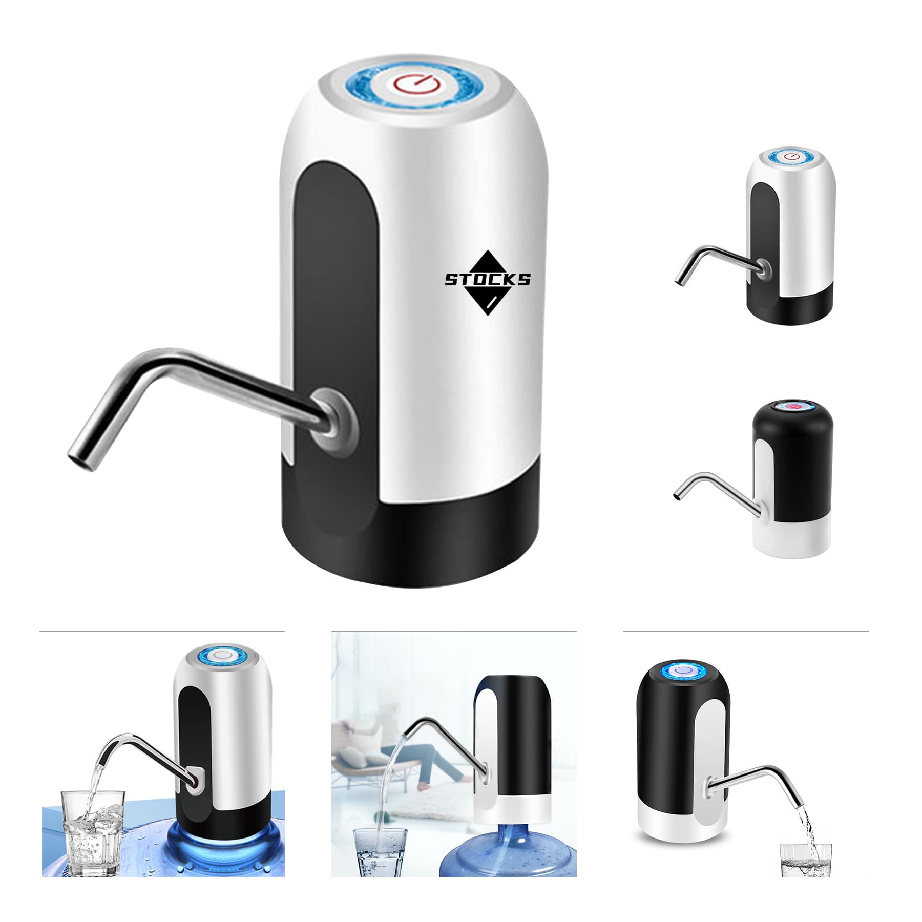 Bottled Water Automatic Pumping Machine USB Charging