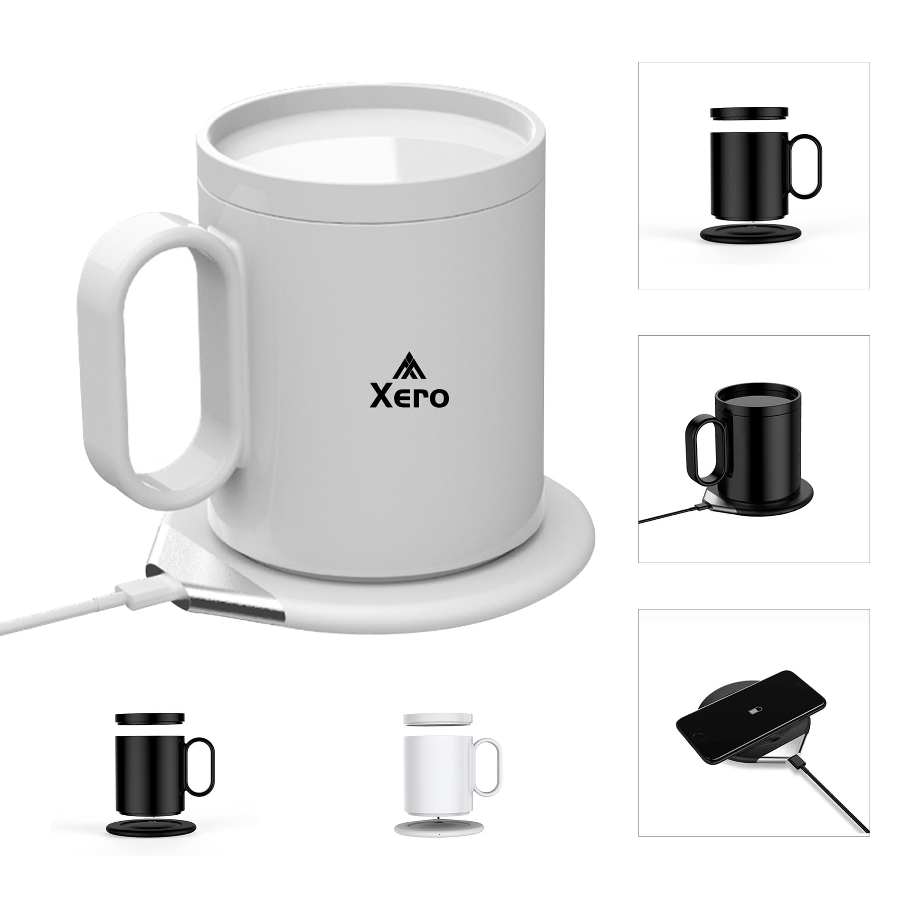 2 in 1 Thermostat Coffee Cup With Wireless Charger