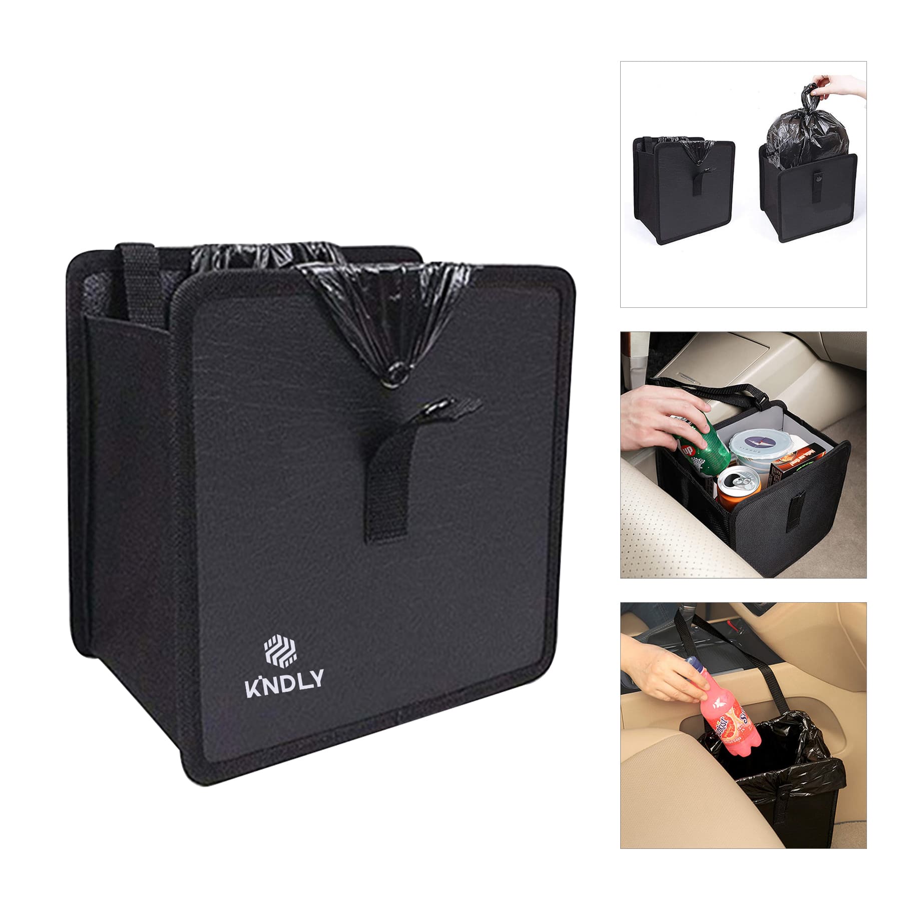 Car Trash Bag Foldable Hanging