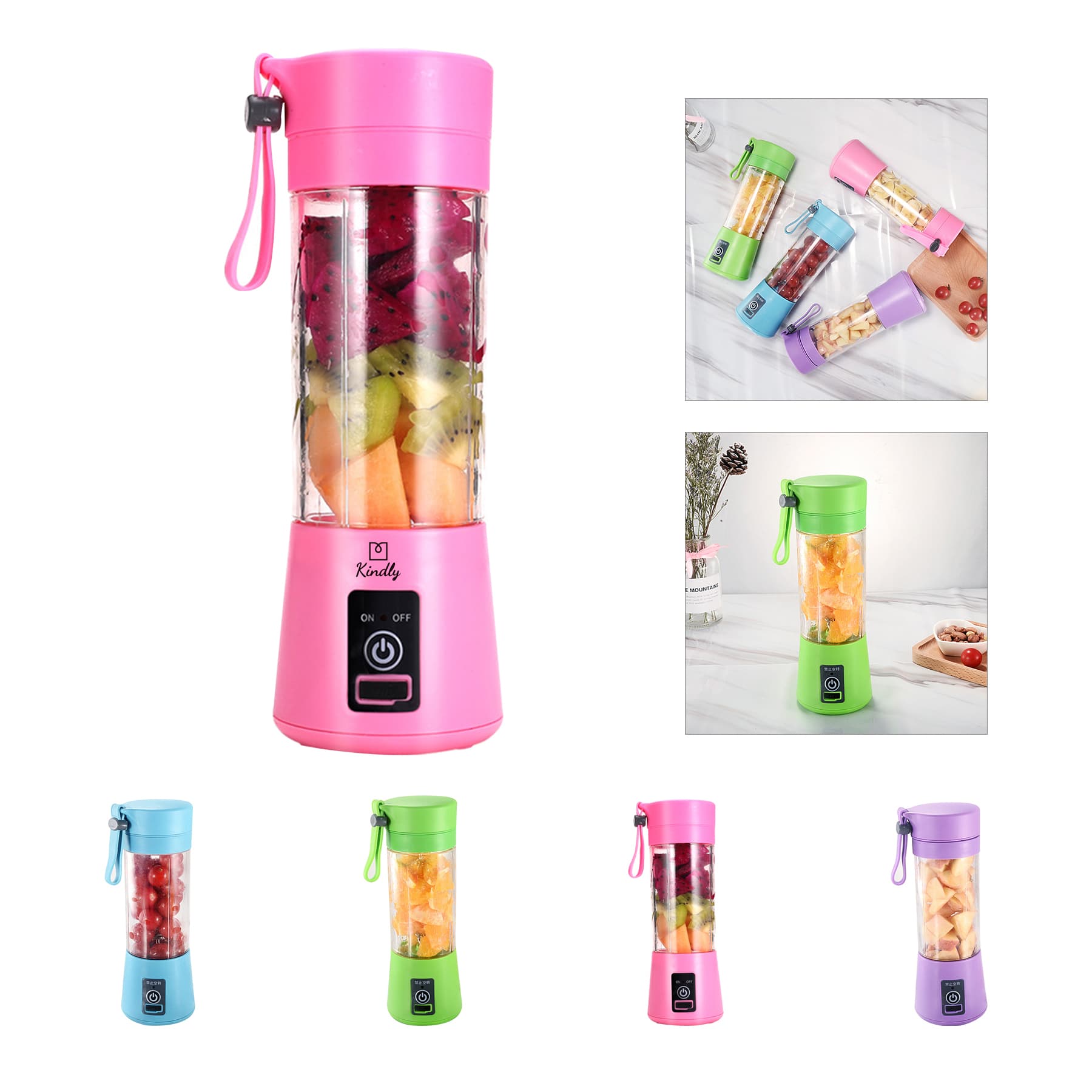 Electric Portable Juicer Blender Cup