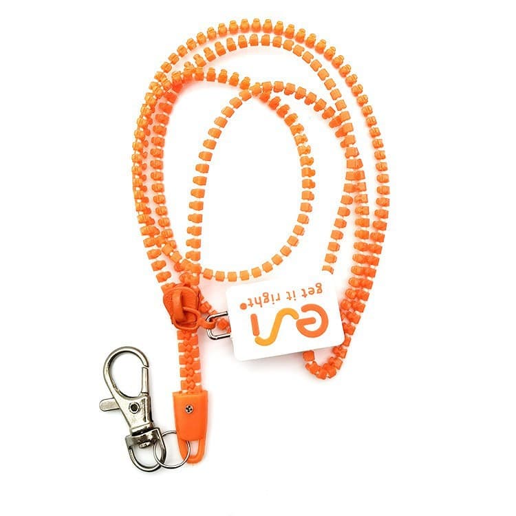Lanyard With Custom Tag Zipper