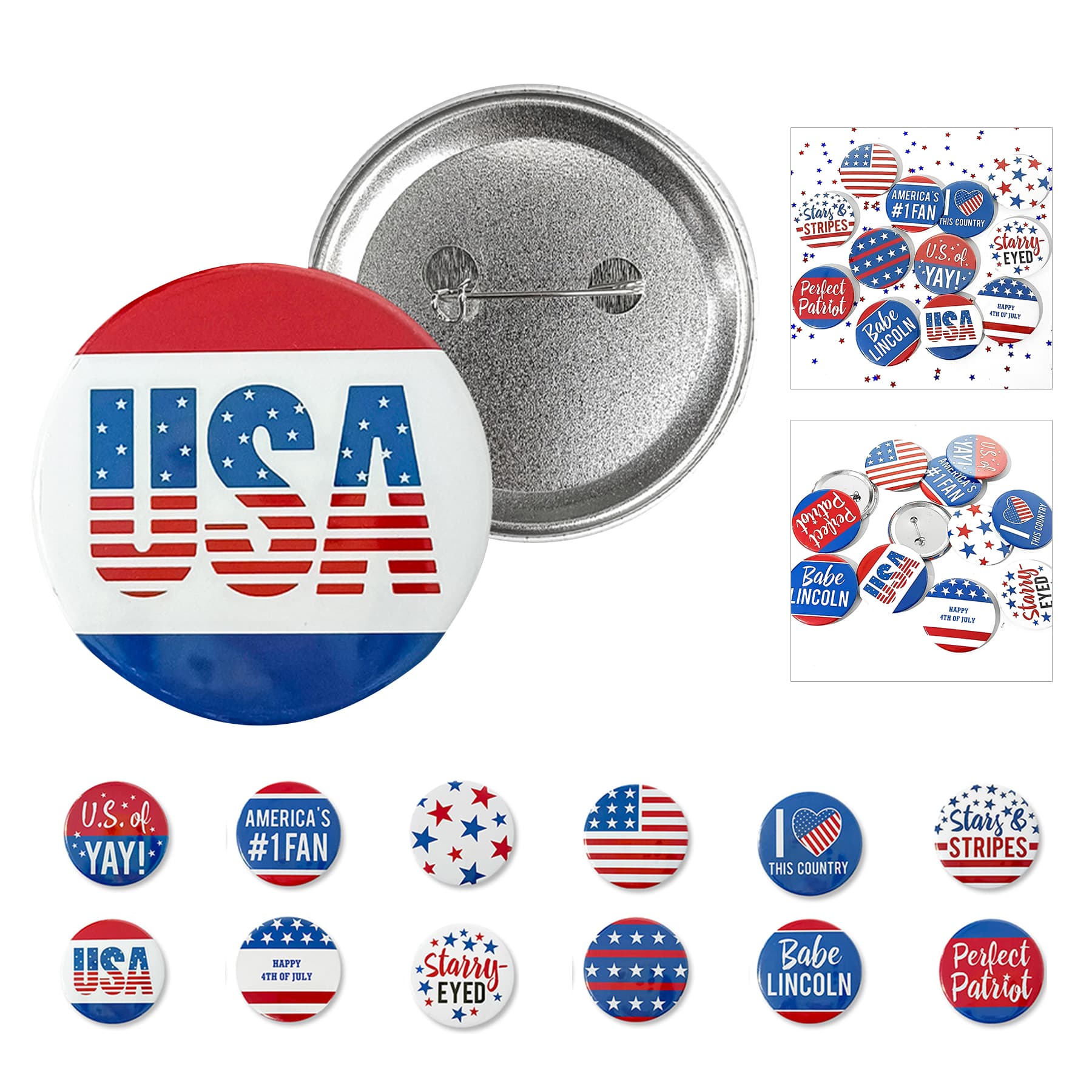 American Election Celebration Badge