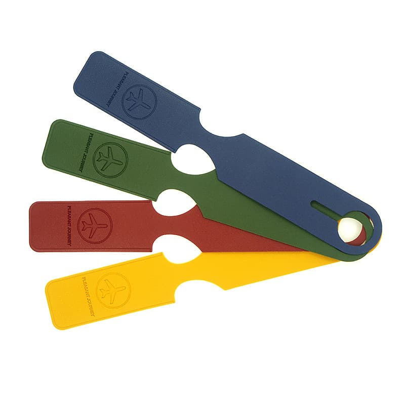 Leather Luggage Tag With Information Card   Custom