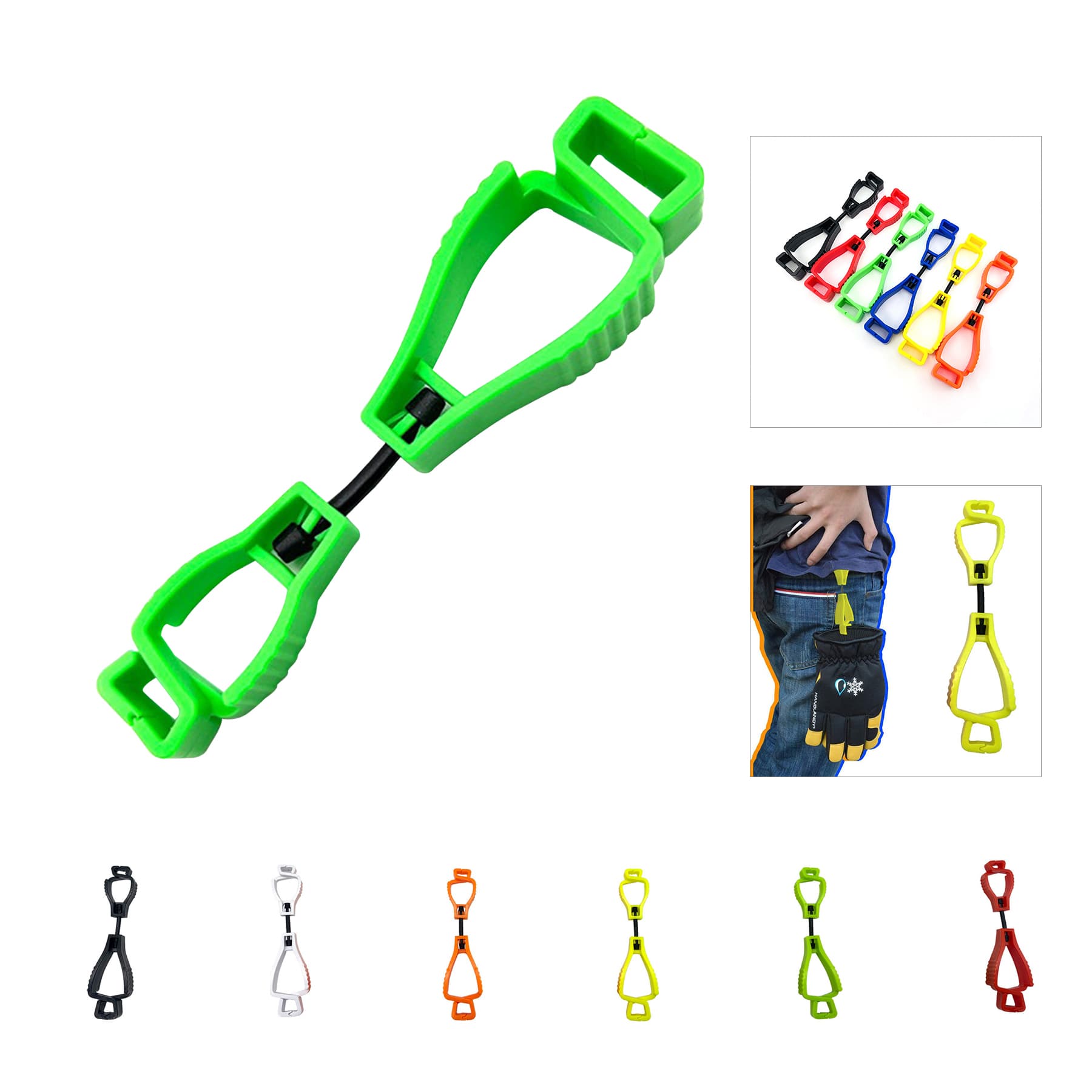 Carabiner Safety Glove Clip
