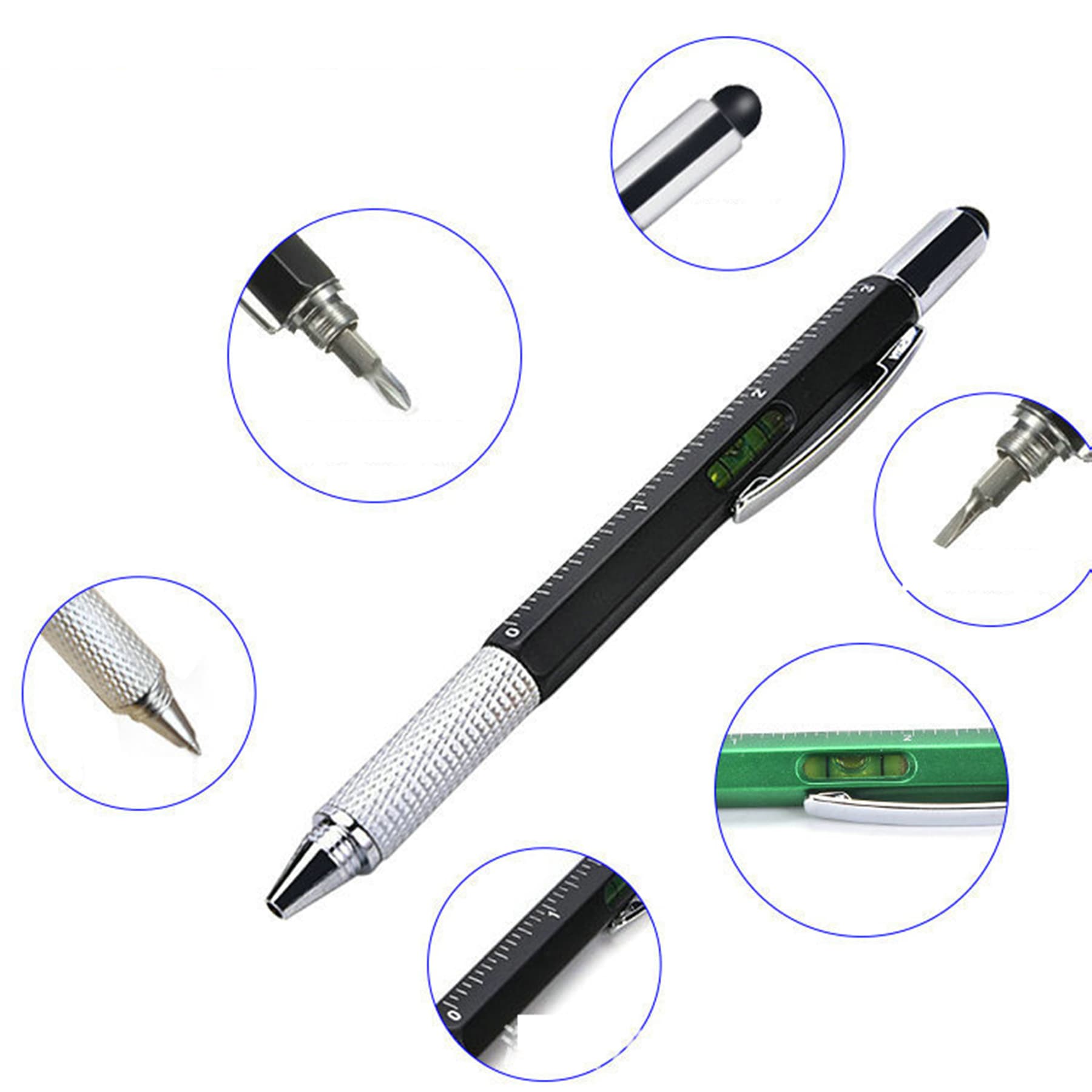 Multi Functional Screwdriver Tool Pen W/ Scale Ruler