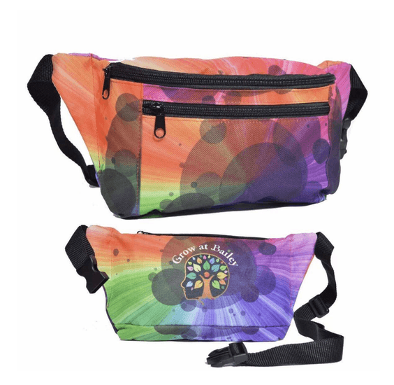 3 Zipper Fanny Pack w/ Full Wrap Sublimation Waist Bag