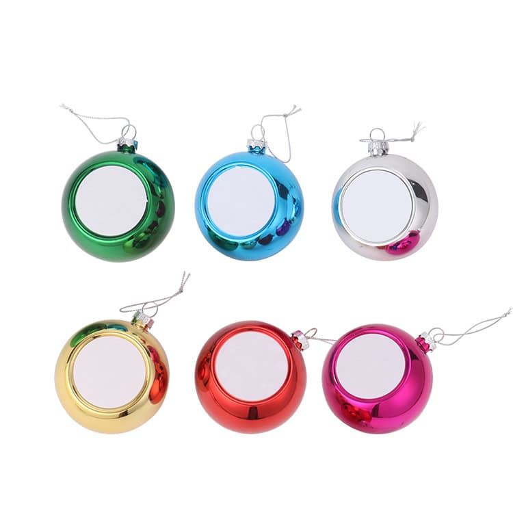 3.15" Plastic Christmas Ball Ornament