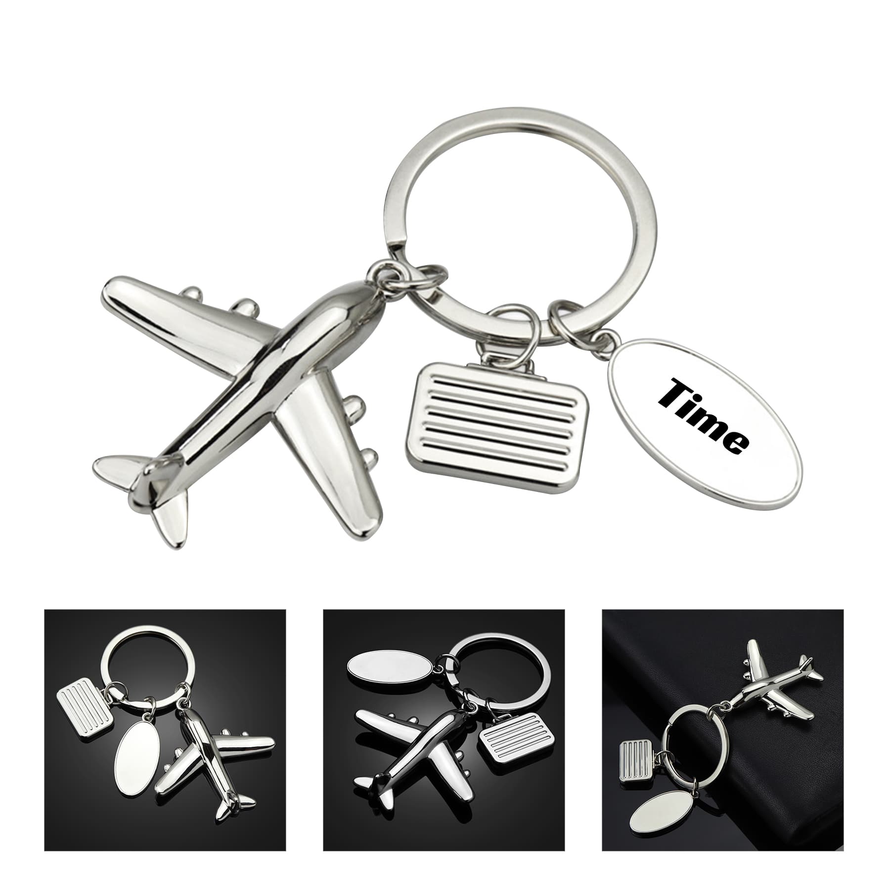 Airplane Tag Keychain