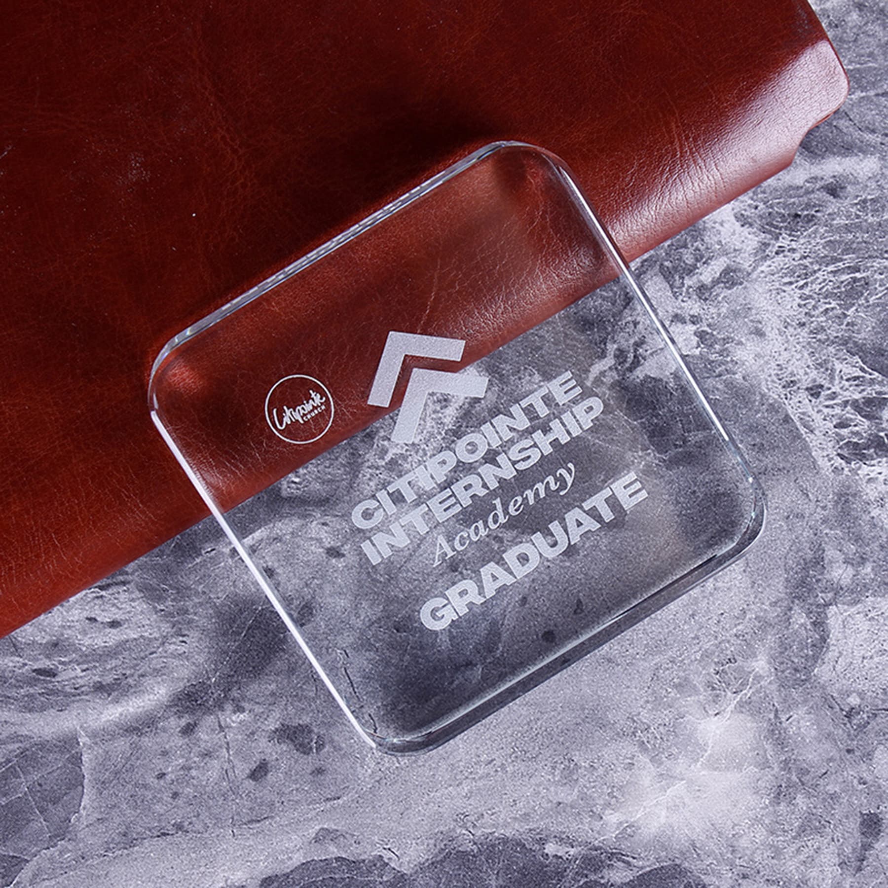 Crystal Square Paperweight