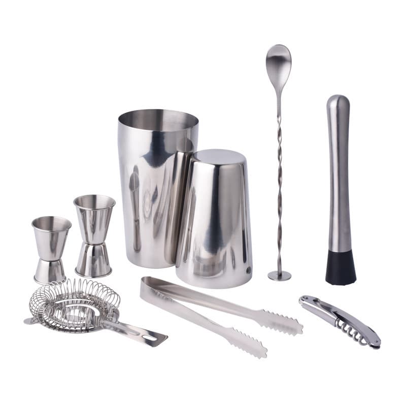 9 Piece Bartender Cocktail Shaker Kit