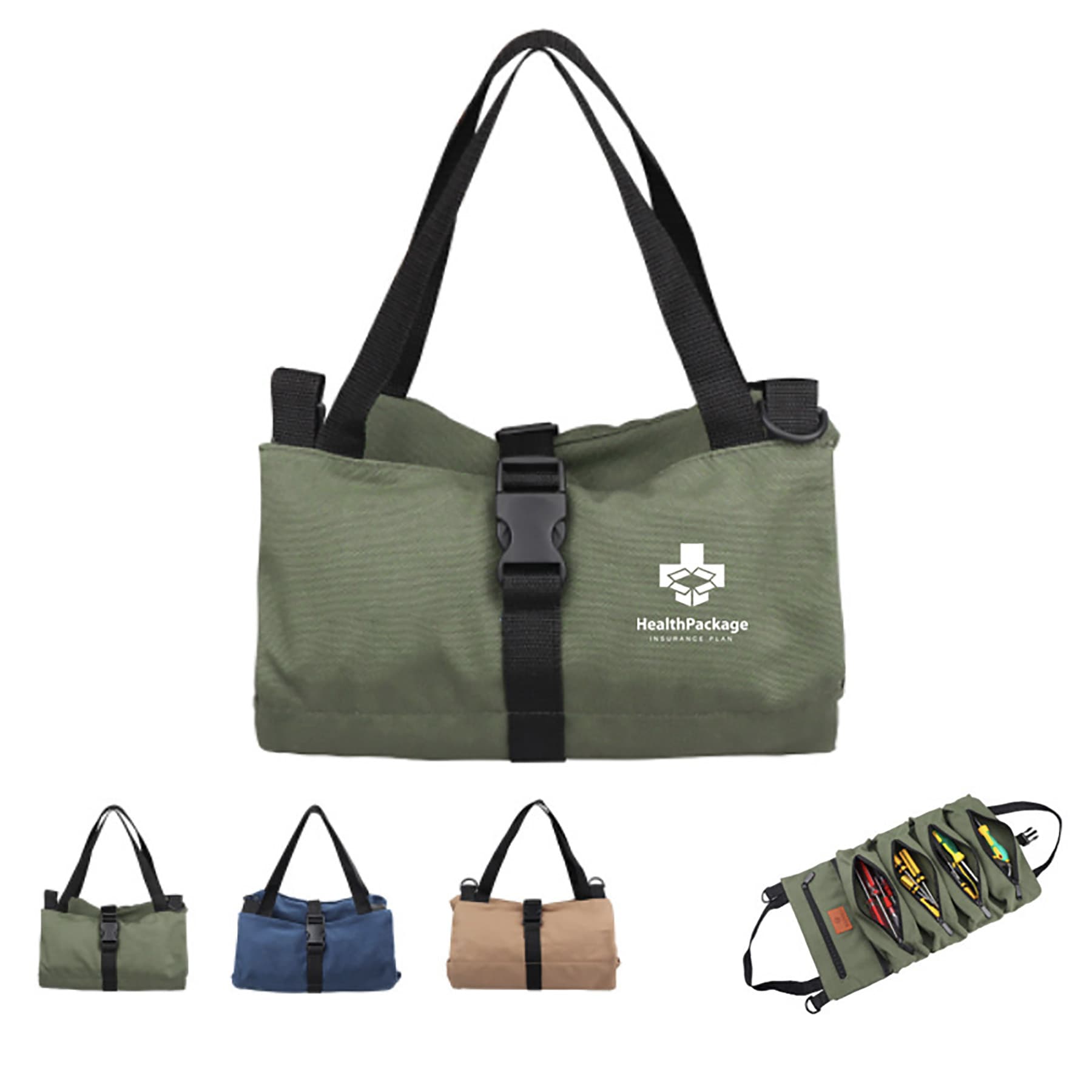 Tool Roll Pouch w/ Zipper