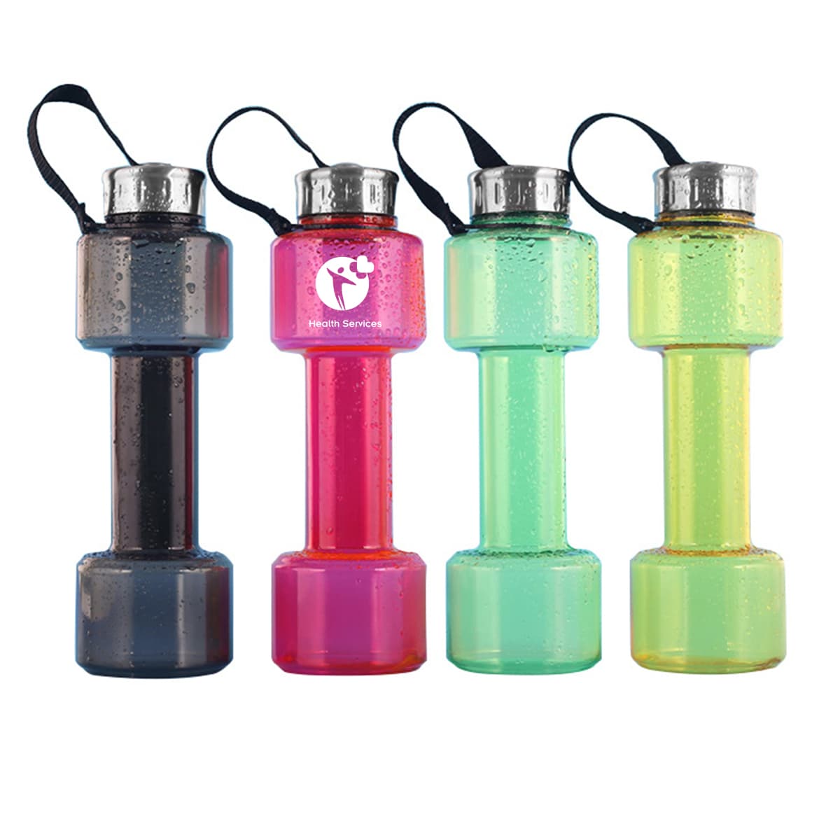 Dumbell Shaped Sports Water Bottle