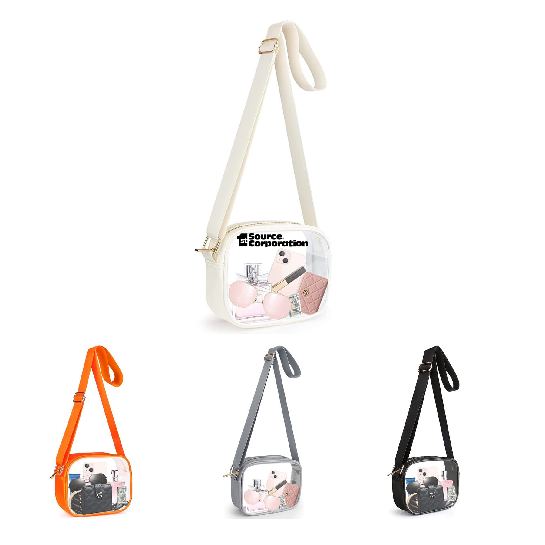 PVC clear crossbody bag