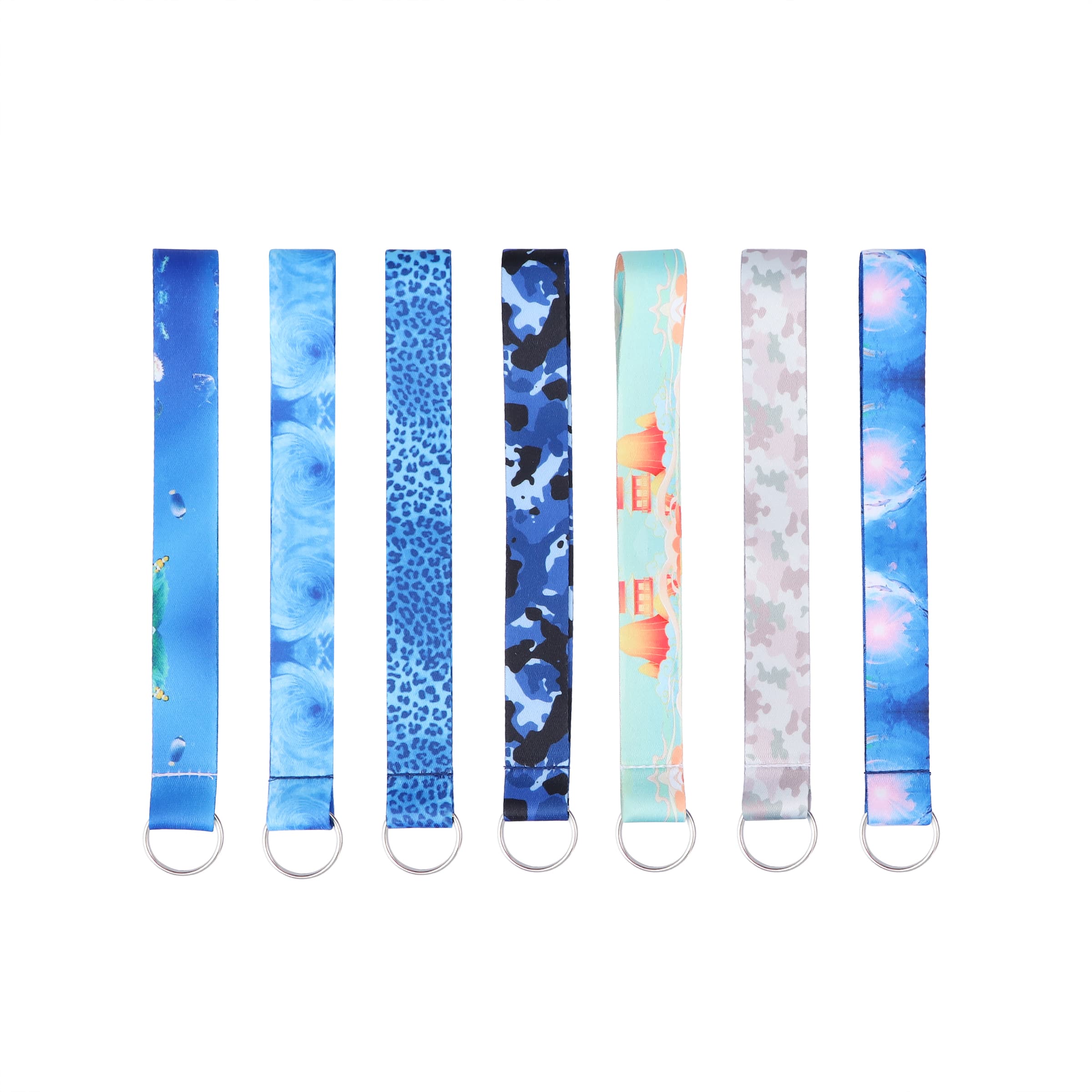 3/4" Custom Sublimated Polyester Wrist Lanyard Keychains thumbnail 3