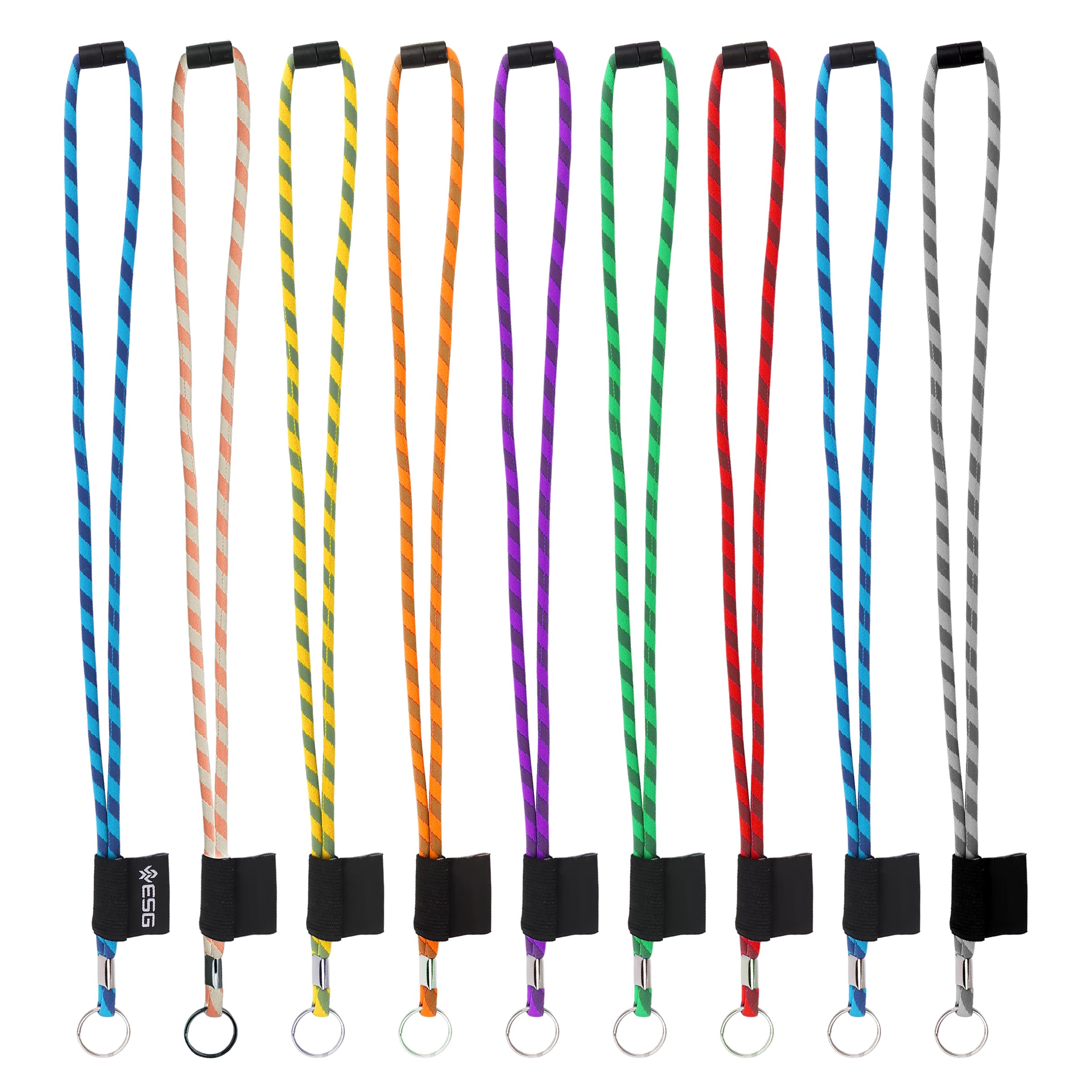 Nylon Breakaway Rope Lanyard W/ Split Ring and Metal Crimp thumbnail 10