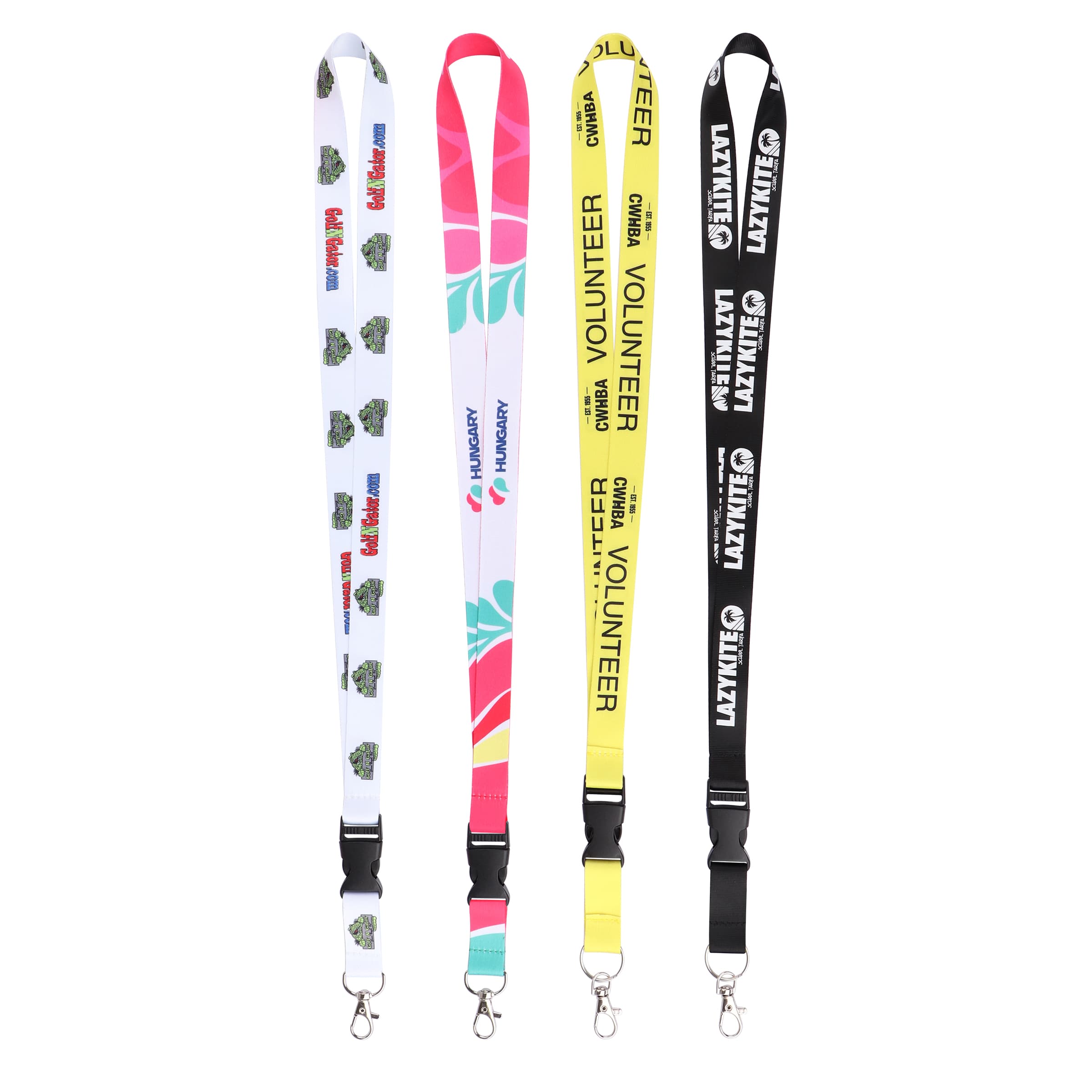 3/4" Polyester Detach Lanyards Badge Holder W/ Swivel Hook thumbnail 5