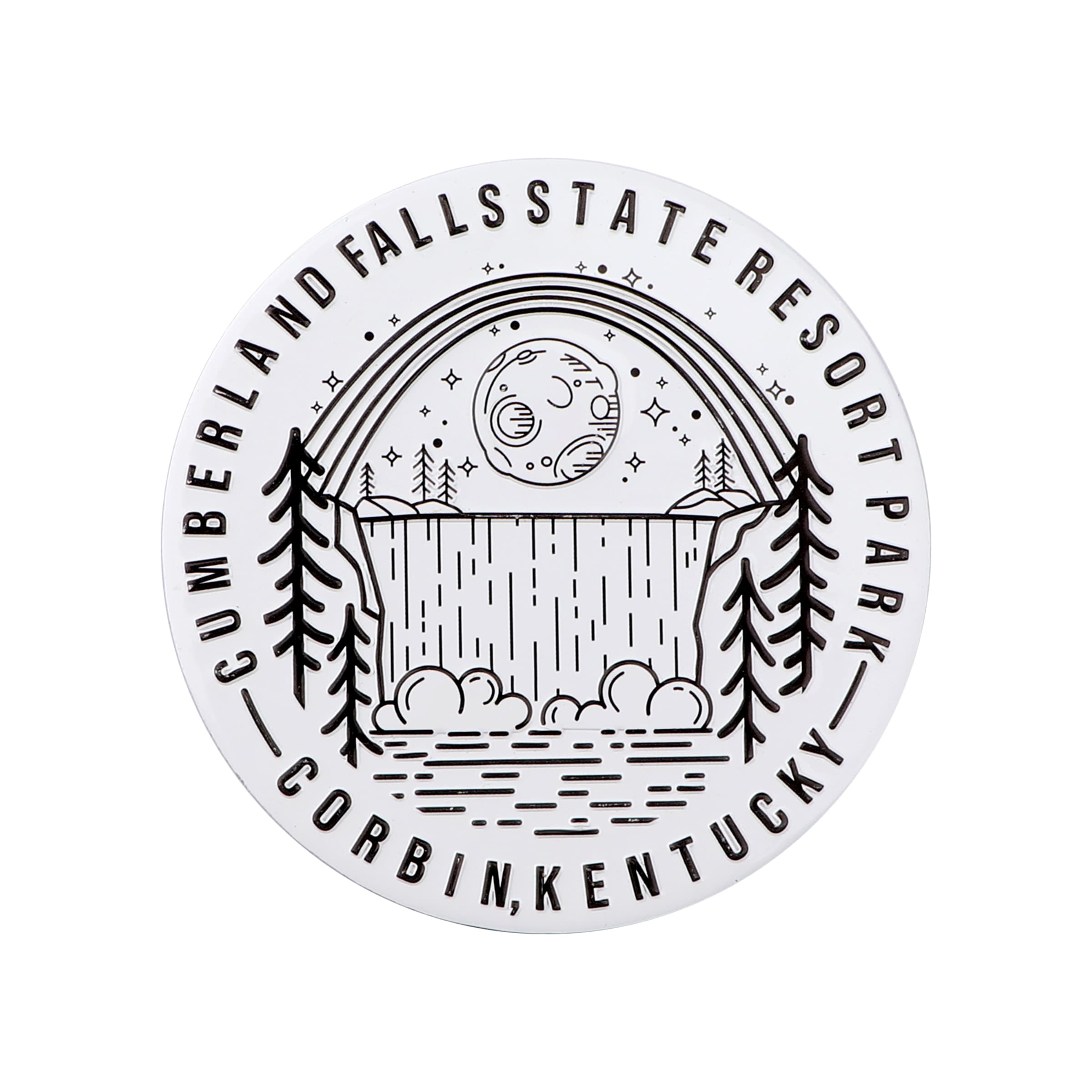 3" 3D Round Metal Fridge Magnet Souvenir, Full Color Custom thumbnail 2