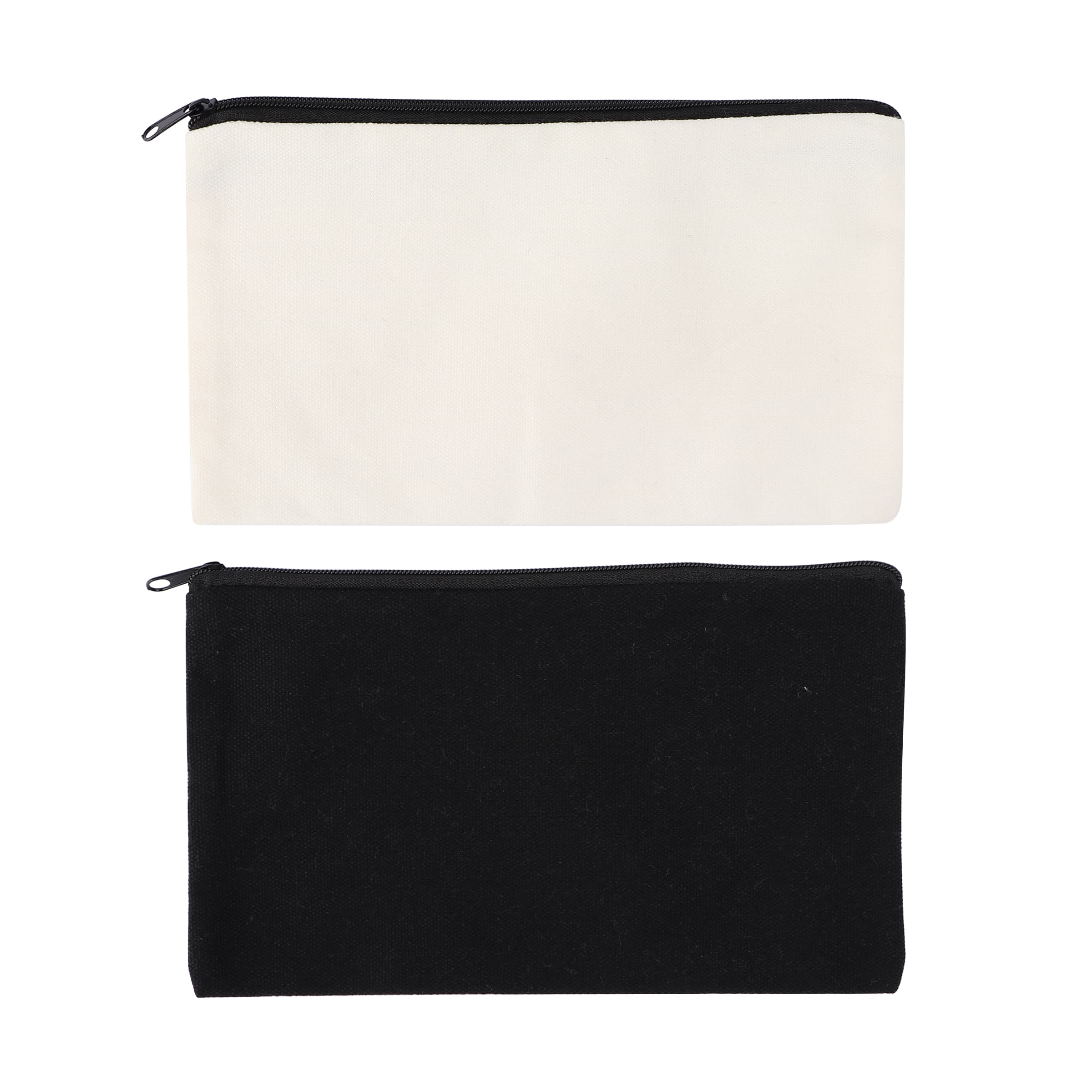 Small Poly Cotton Canvas Travel Zipper Bags for Cosmetic thumbnail 4