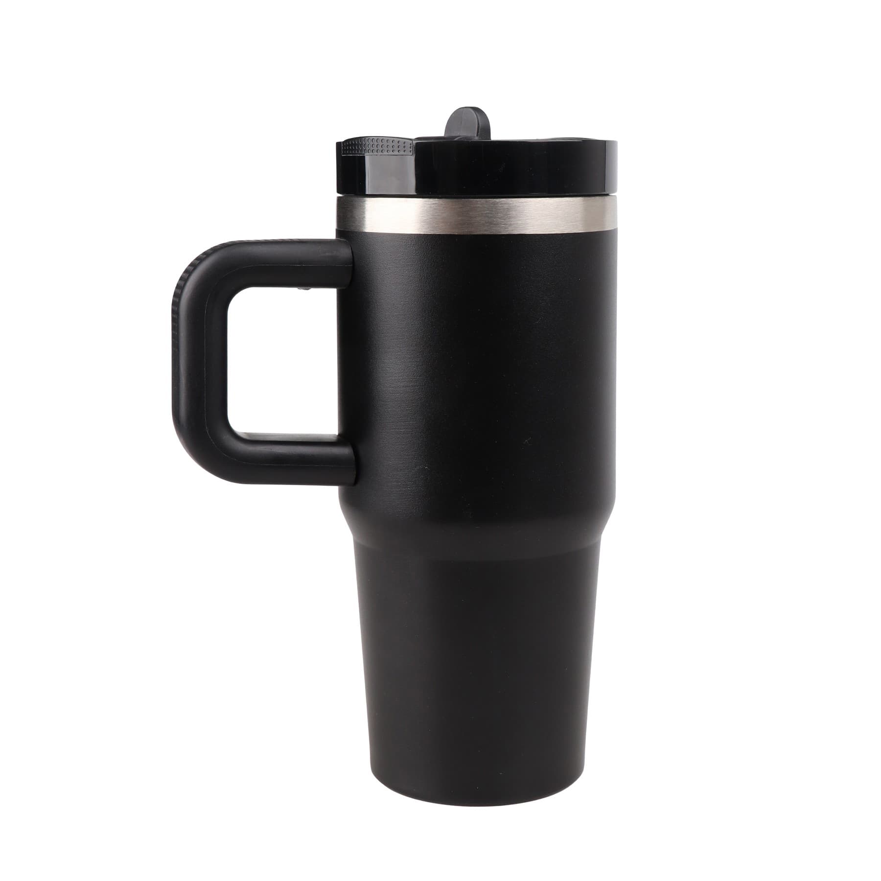 14 Oz Stainless Steel Tumbler with Handle Foldable Straw thumbnail 7