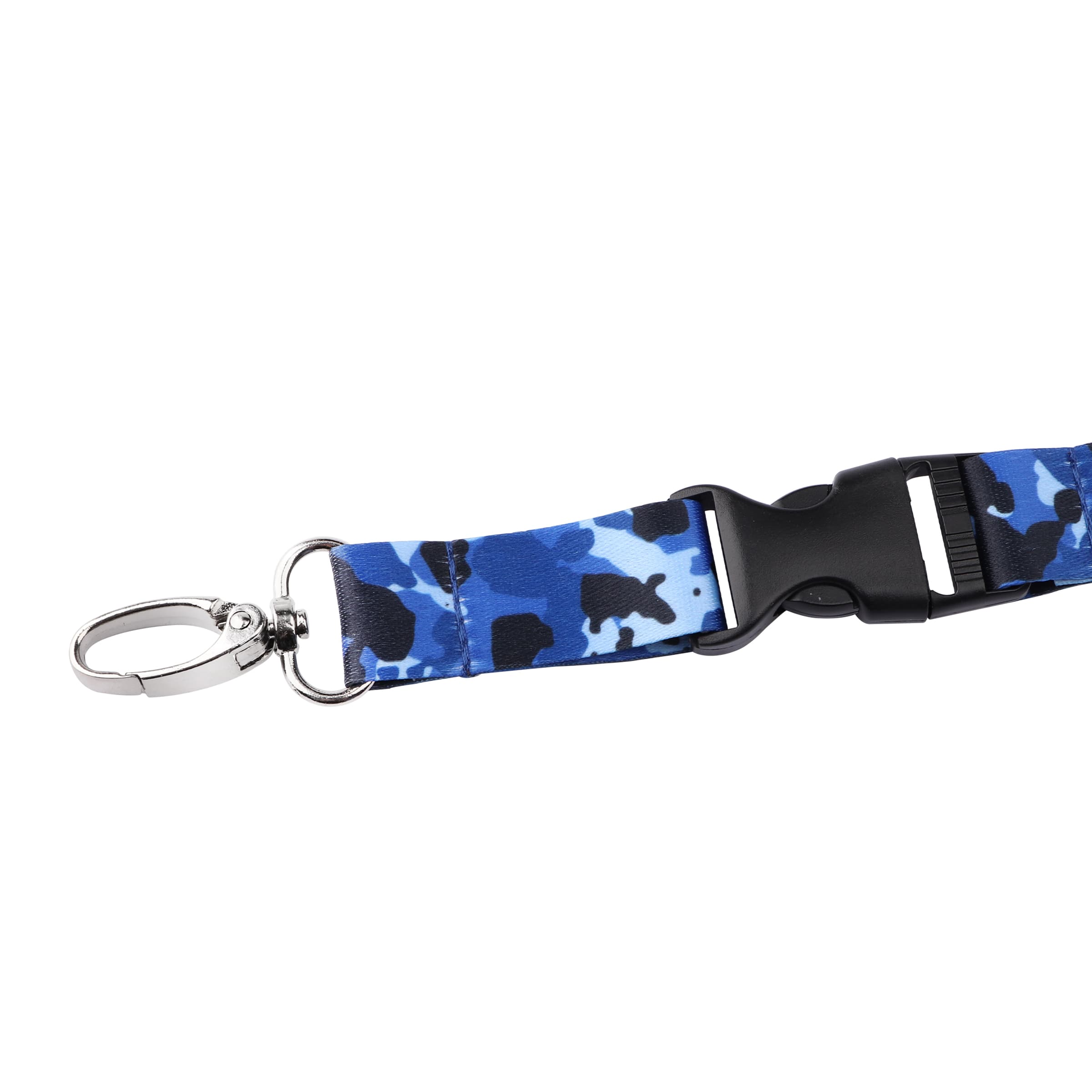 3/4" Sublimated Detach Lanyards Badge Holder W/ Oval Clasp