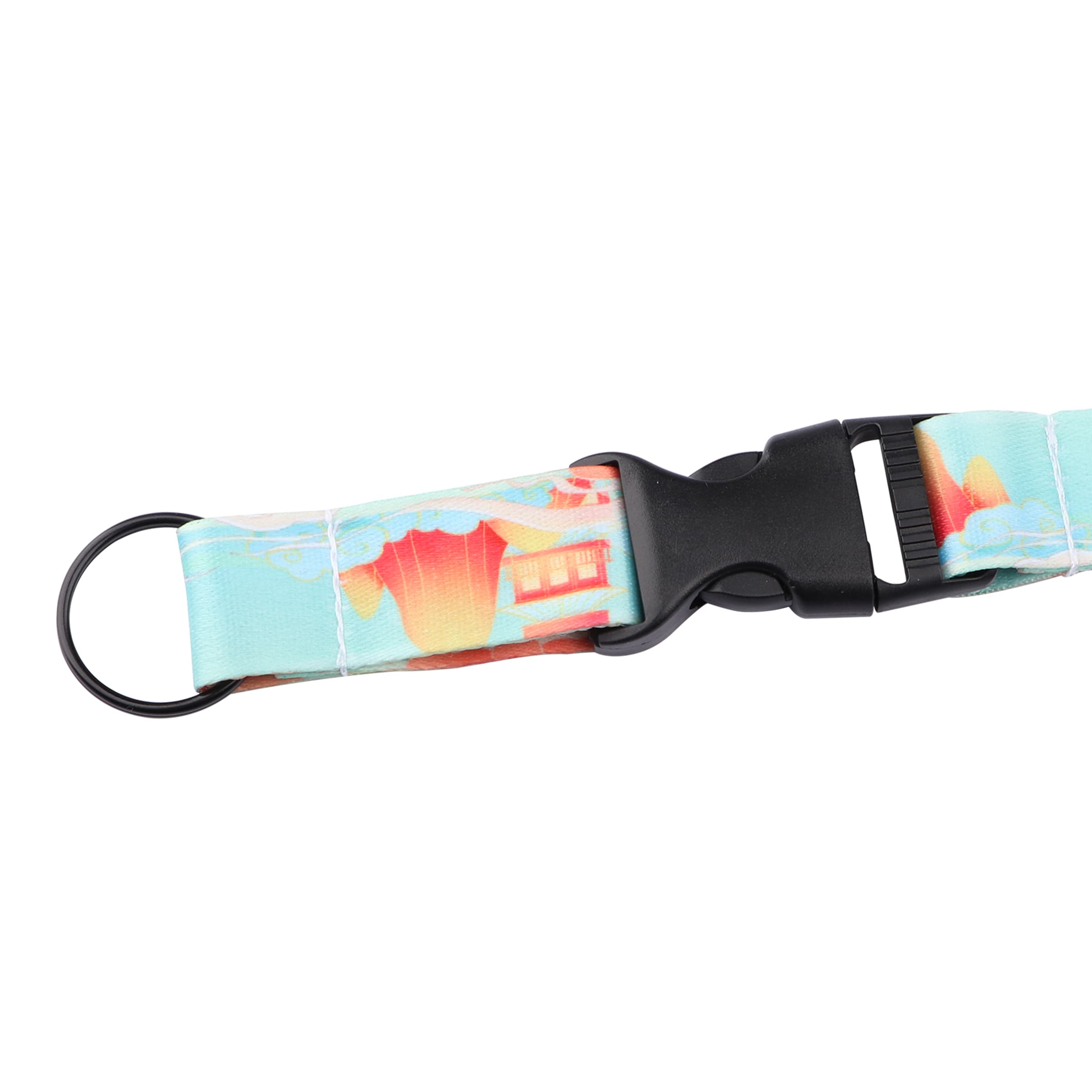 3/4" Dye Sublimated Detachable Neck Badge Lanyard for Keys thumbnail 2