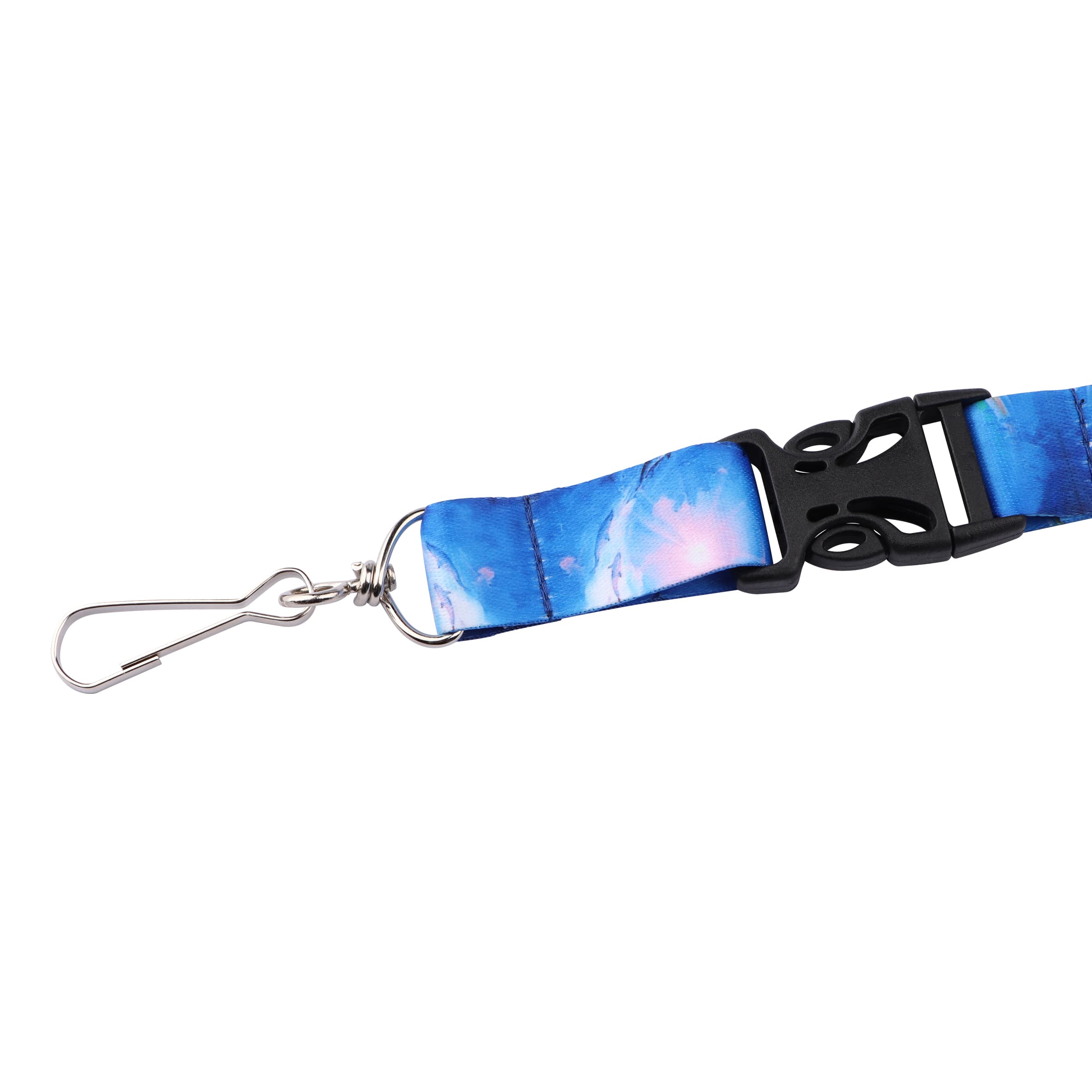 3/4" Full Color Custom Detachable Lanyard W/ Metal J Hook thumbnail 2