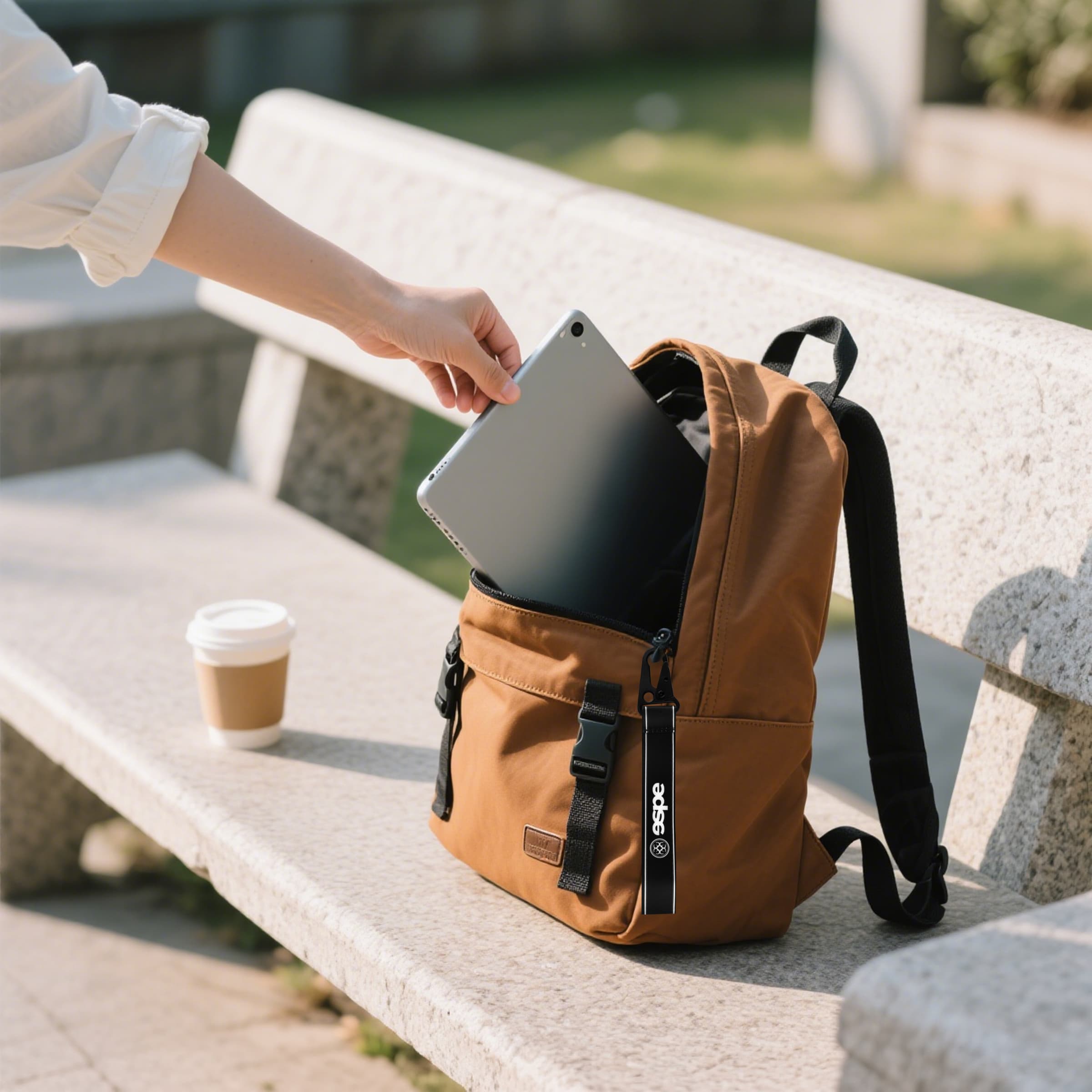 1" Nylon Wrist Lanyard Keychain Strap with Carabiner Clip thumbnail 5