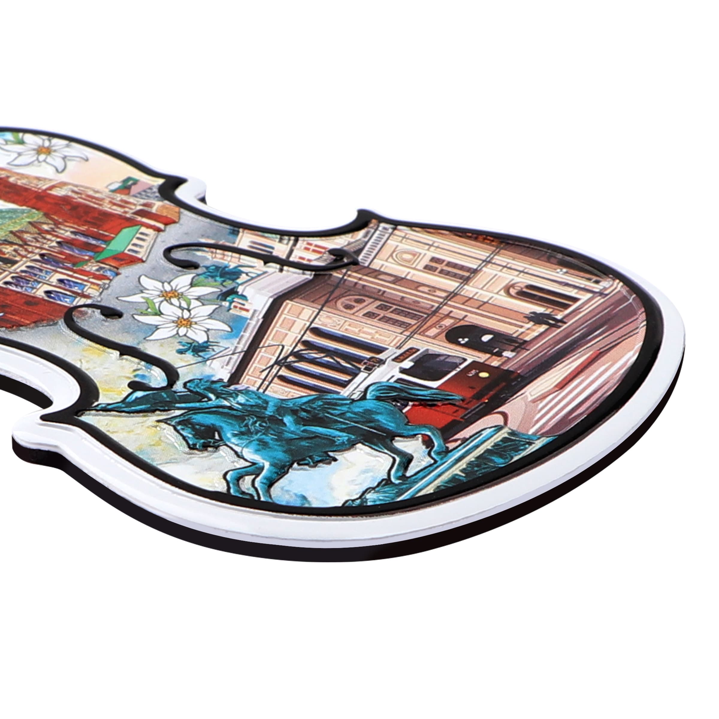 Custom 3D Metal Guitar Refrigerator Magnets Travel Souvenir thumbnail 2