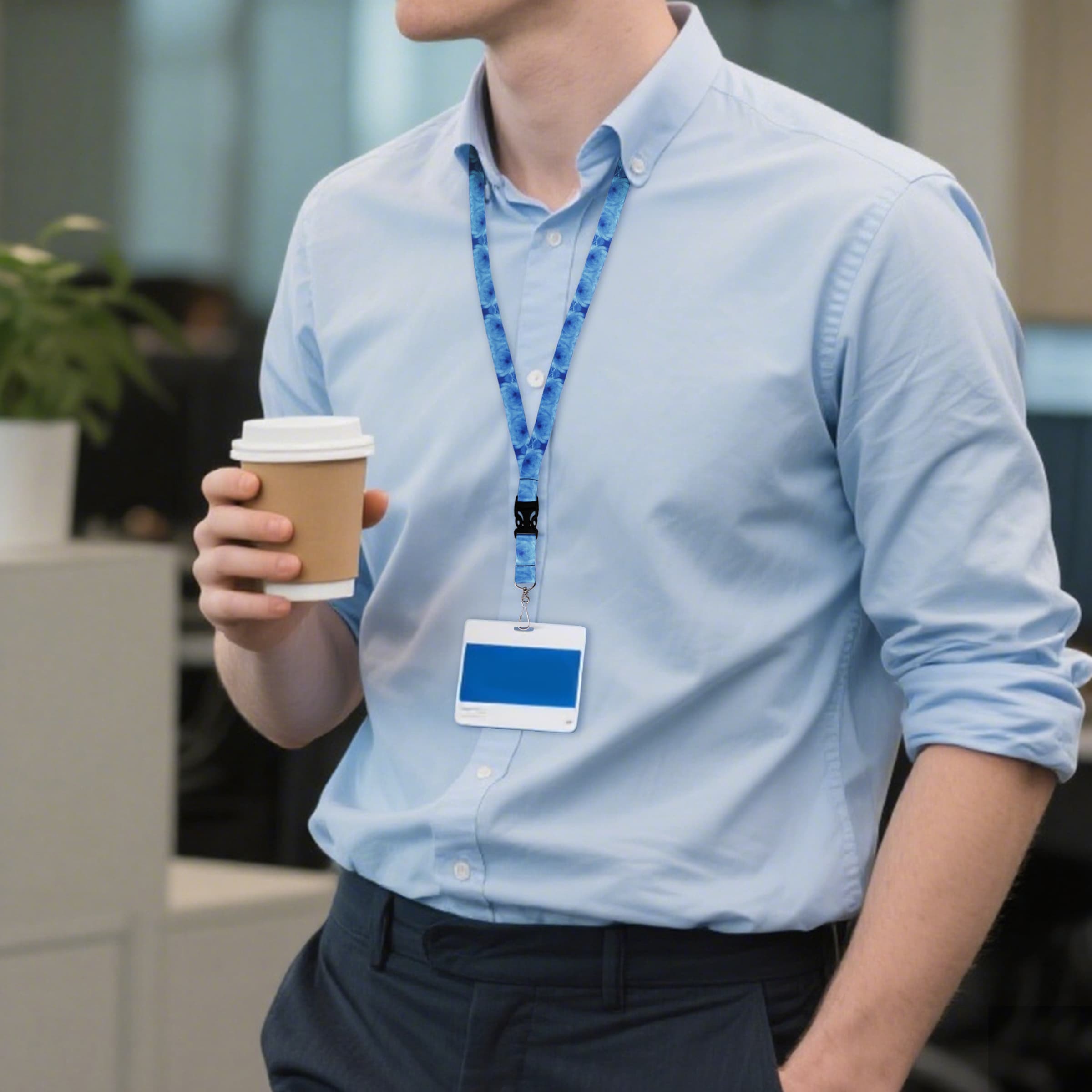 3/4" Full Color Custom Detachable Lanyard W/ Metal J Hook thumbnail 3