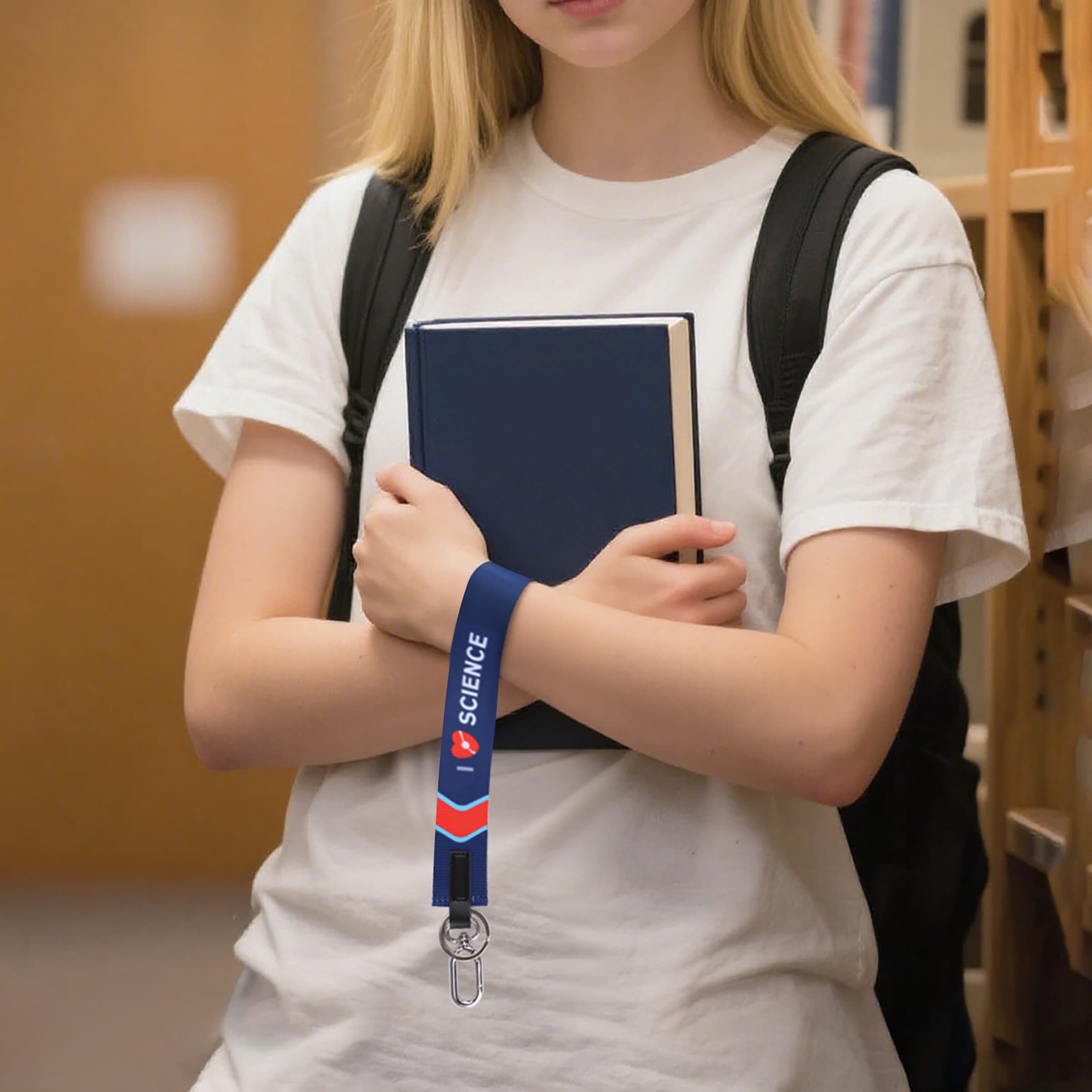 1 1/4" Polyester Wrist Lanyard Keychain Strap W/ Key ring thumbnail 13