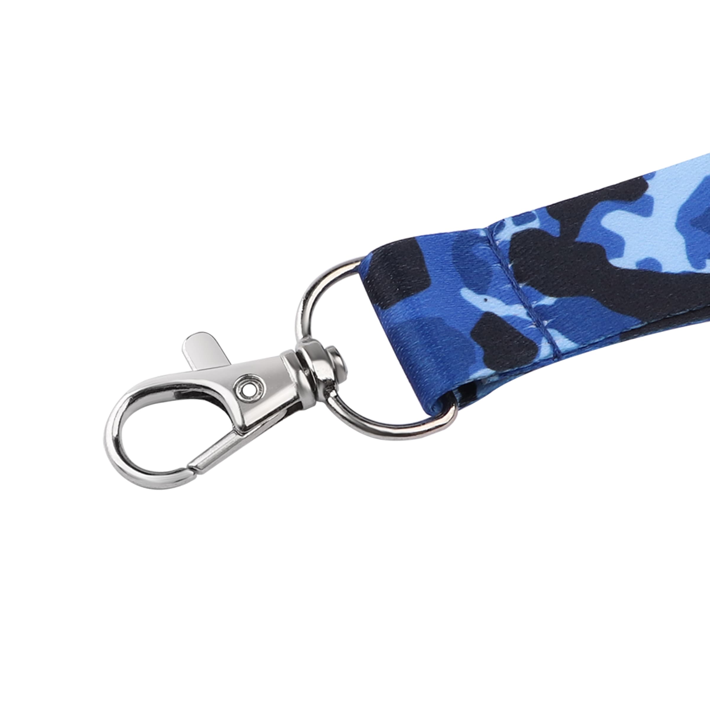3/4" Full Color Polyester Wrist Lanyard Keychain