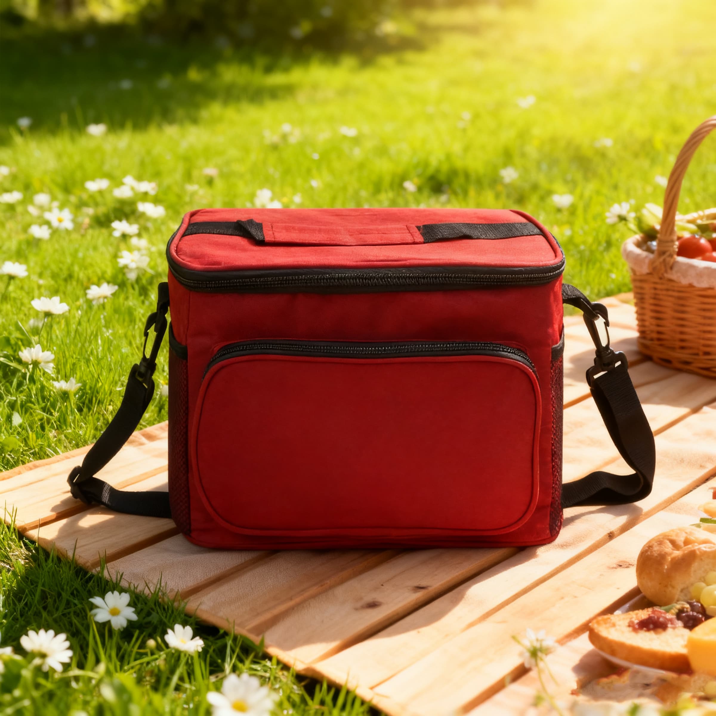 10L Insulated Cooler Bag for Lunch W/ Shoulder Strap&Handles thumbnail 4