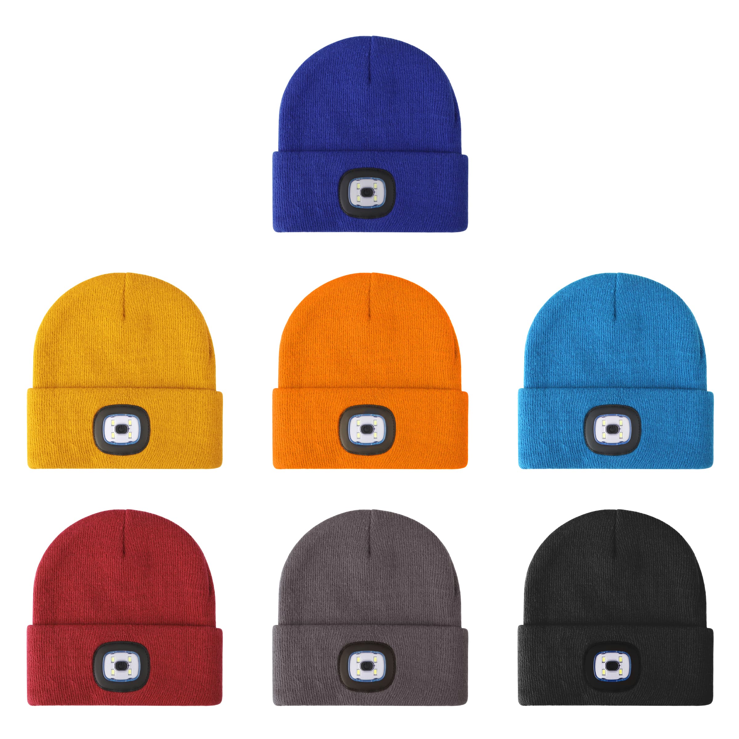 Acrylic fiber Knit Beanie Hat W/LED Light,USB Rechargeable thumbnail 4