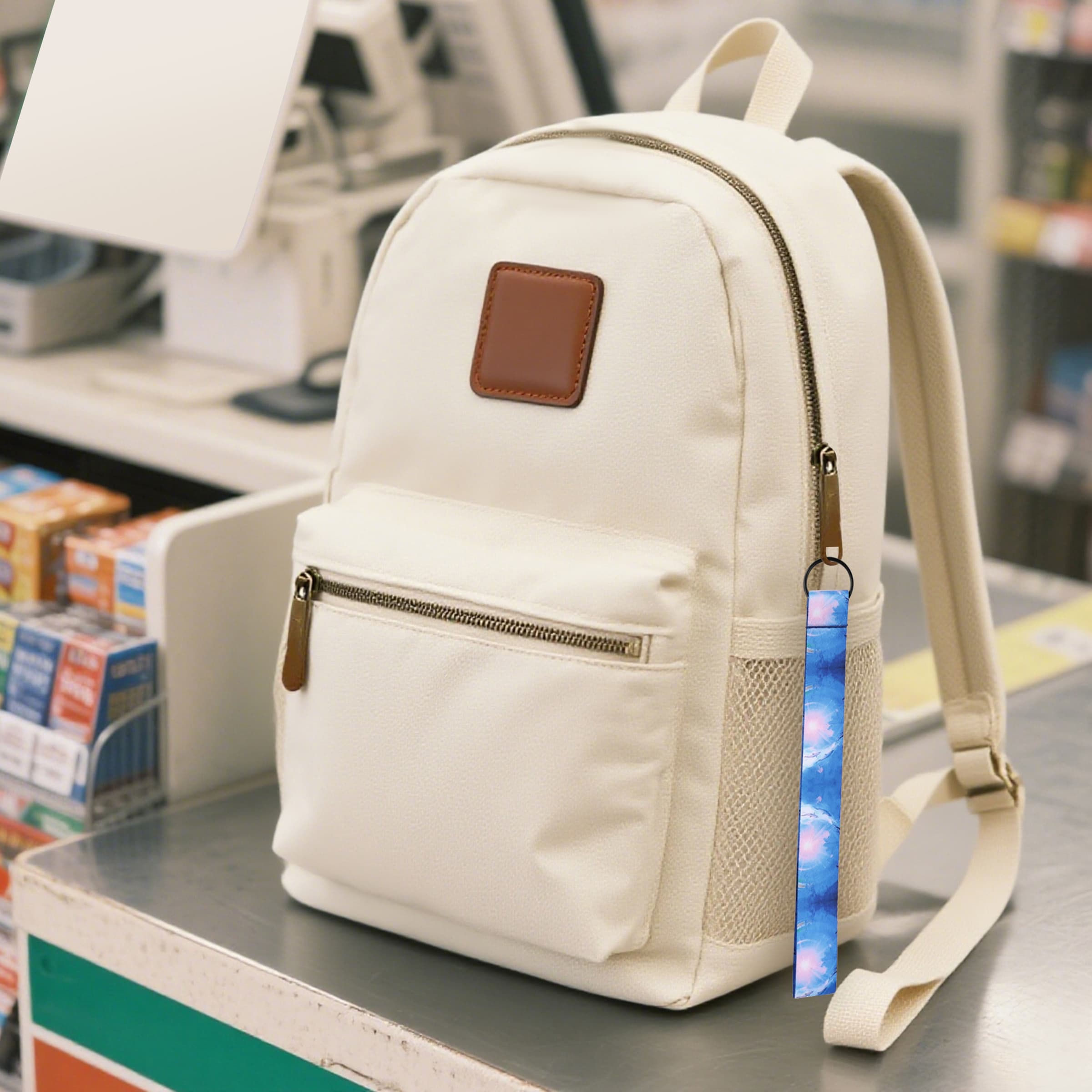 3/4" Custom Polyester Wrist Keychain Lanyard W/ Split Ring thumbnail 2