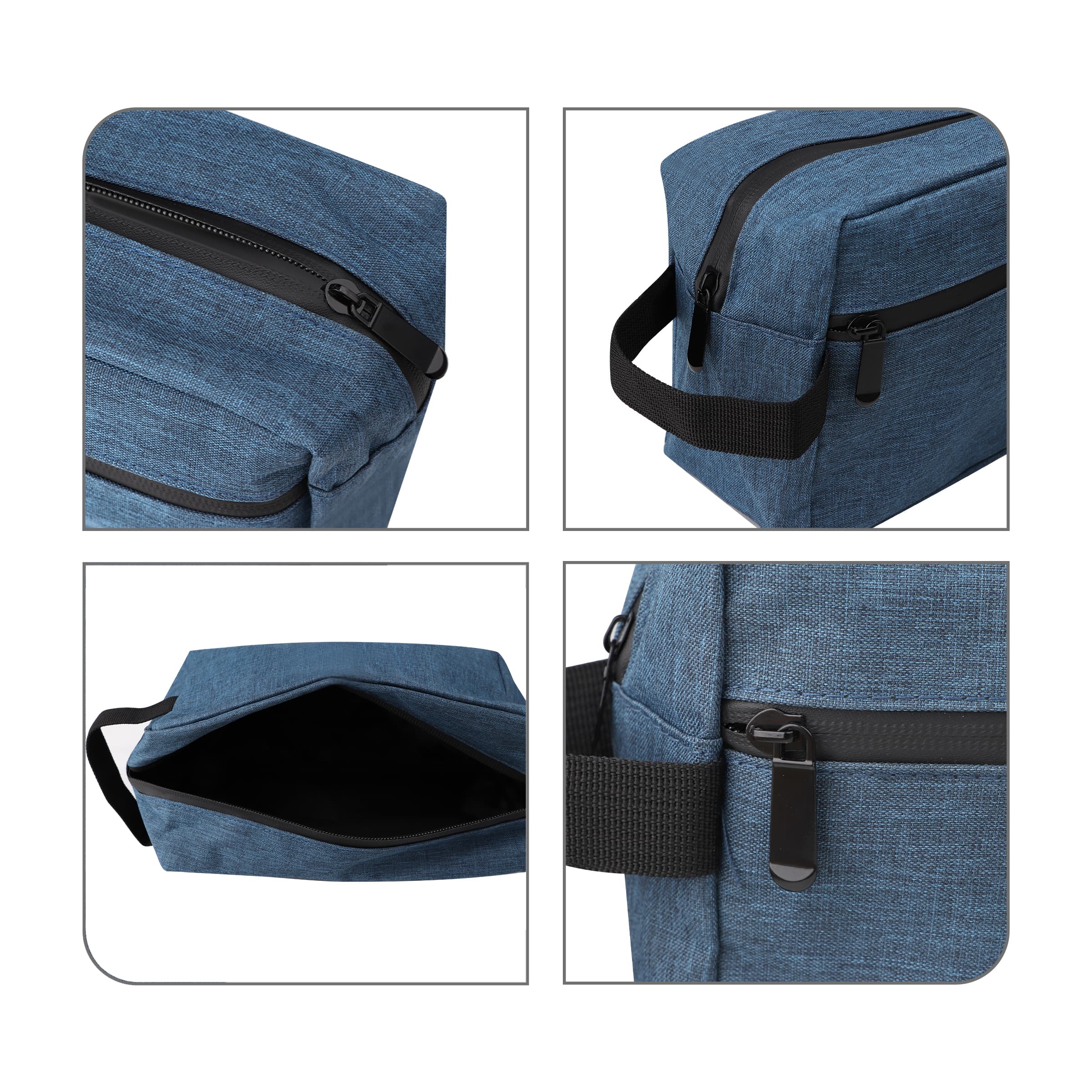 Oxford Waterproof Travel Toiletry Bag W/ Handle thumbnail 3