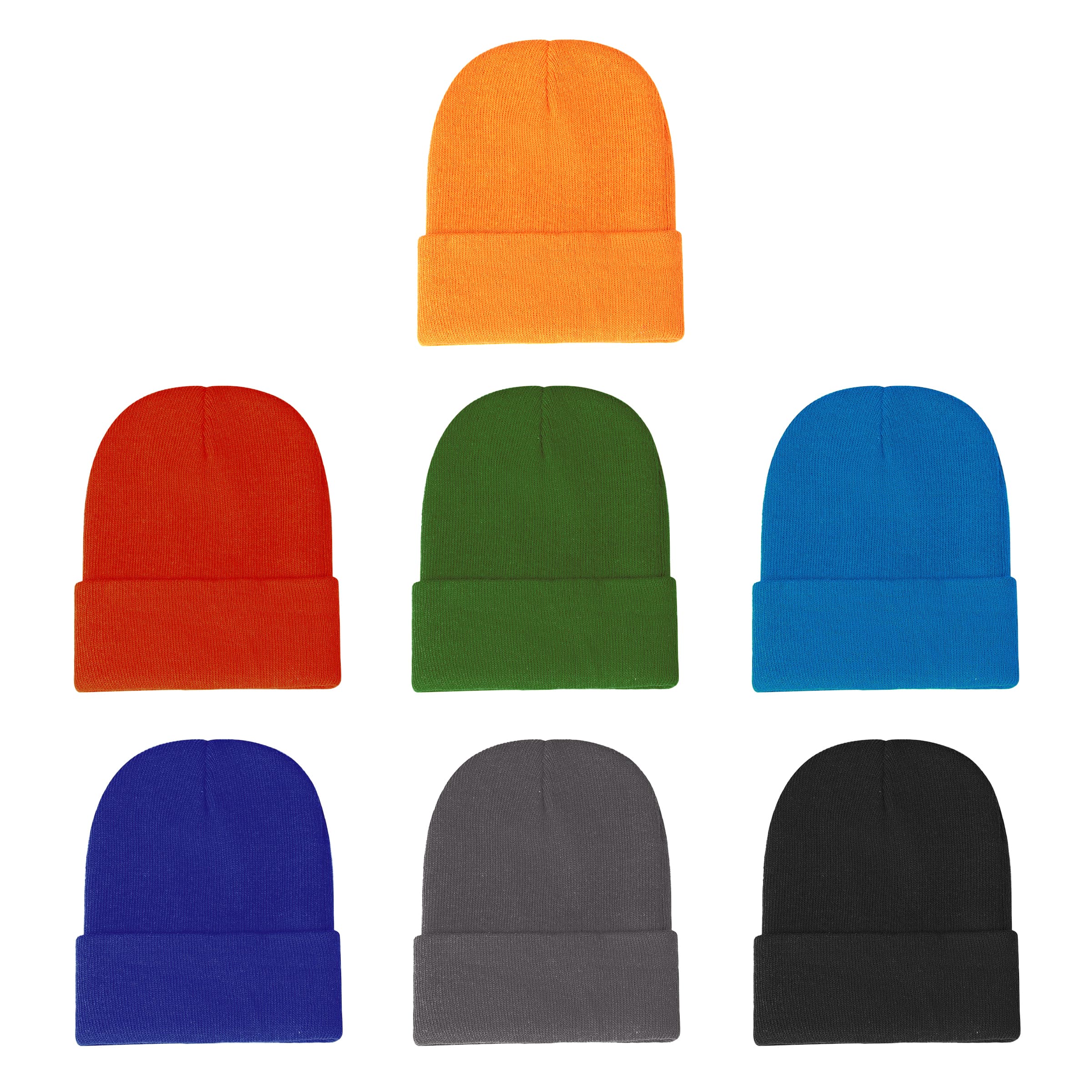 Classic Soft Acrylic Double Layer Knit Beanie Hat thumbnail 5