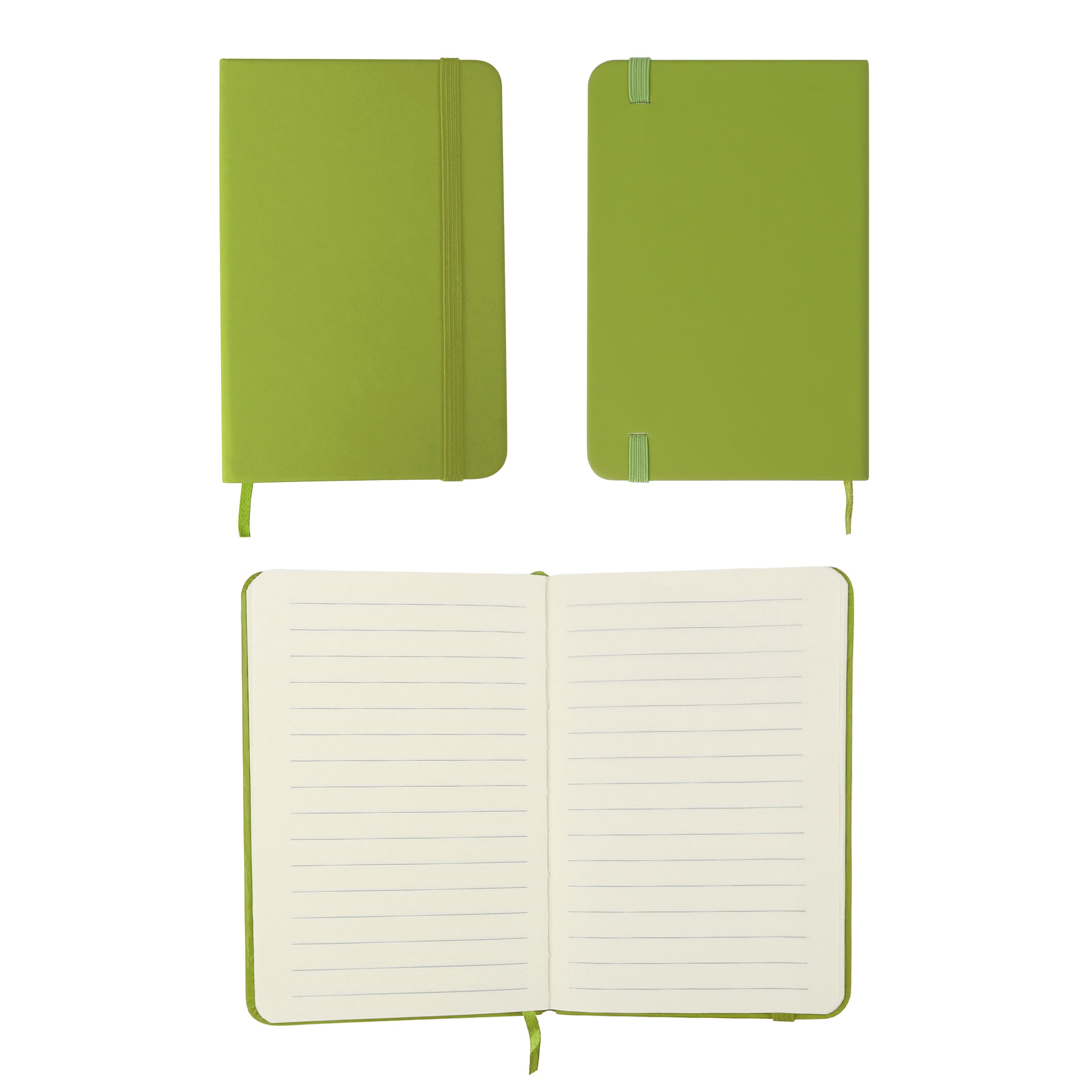 A6 Soft Touch Pocket Journal Notebook W/ Elastic Band  thumbnail 23