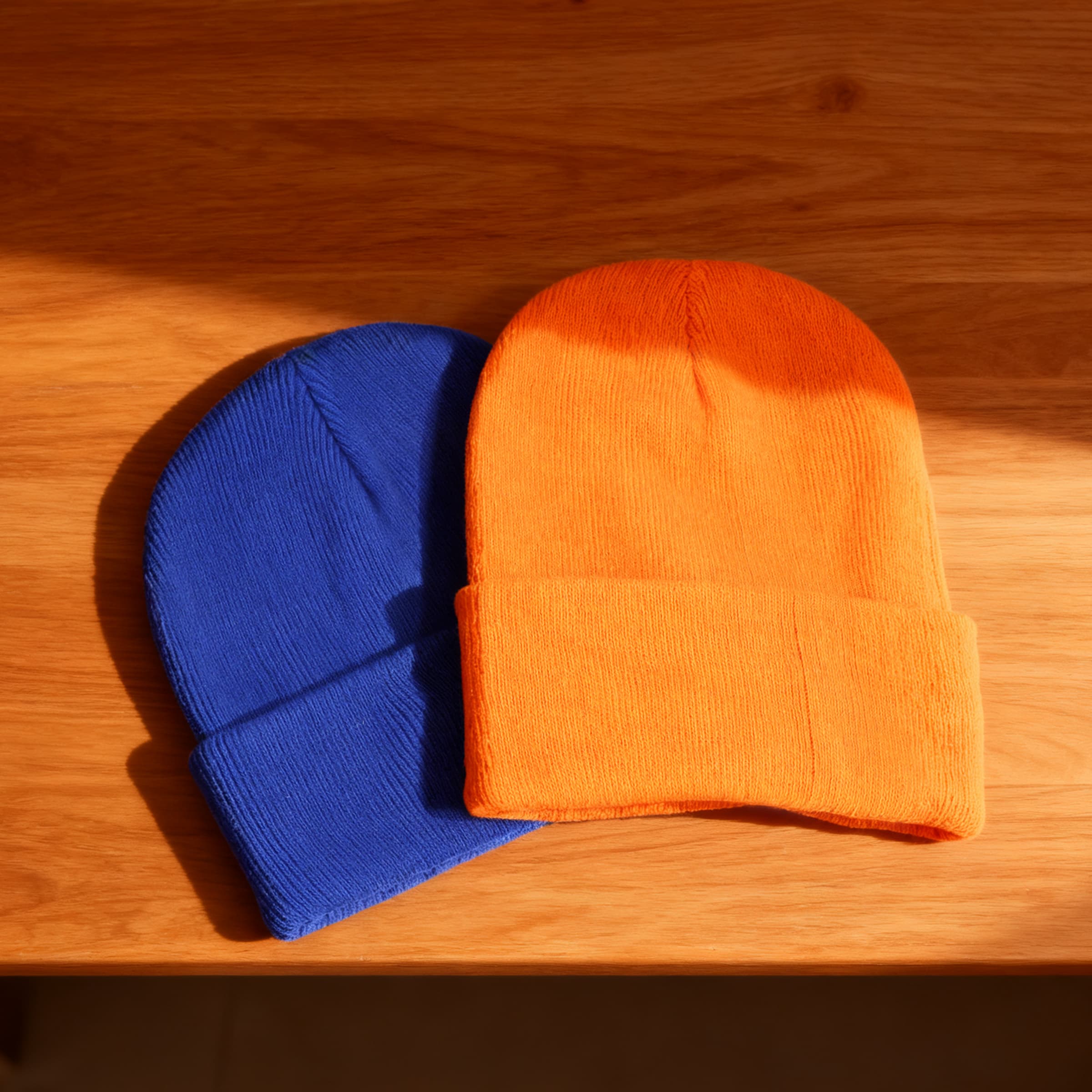 Classic Soft Acrylic Double Layer Knit Beanie Hat thumbnail 3