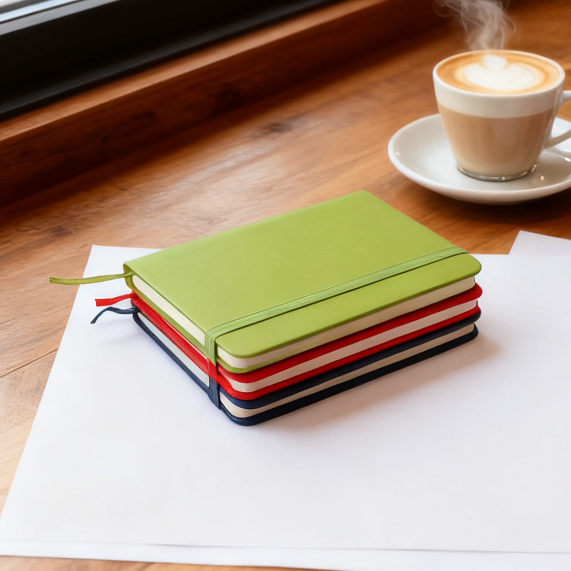 A6 Soft Touch Pocket Journal Notebook W/ Elastic Band  thumbnail 20